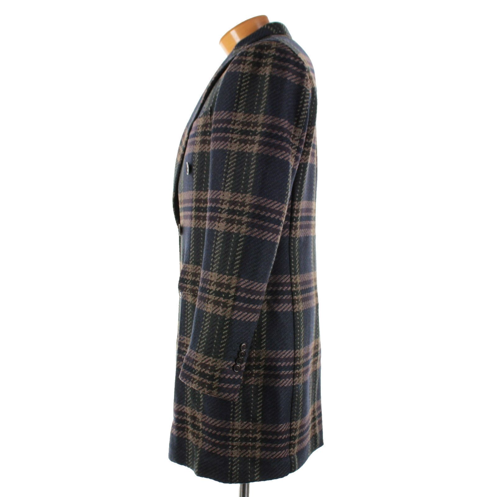 Luciano Barbera Luciano Barbera Coat Size M US In Blue Wool Blend Size US M / EU 48-50 / 2 - 4 Thumbnail