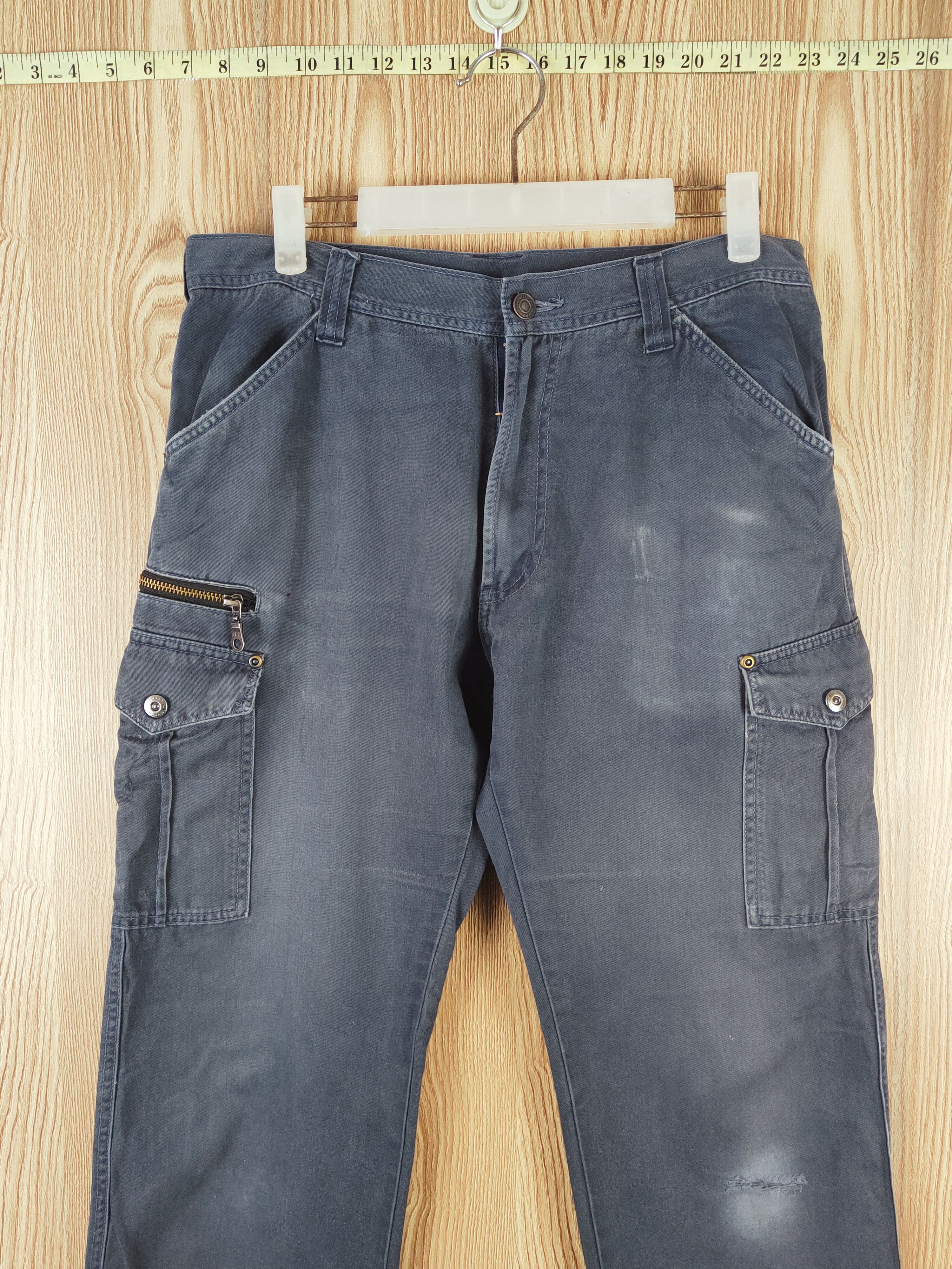 Japanese Brand × Vintage Vintage GW Navy Faded Multi Tactical pocket Cargo Pants Size US 32 / EU 48 - 2 Thumbnail
