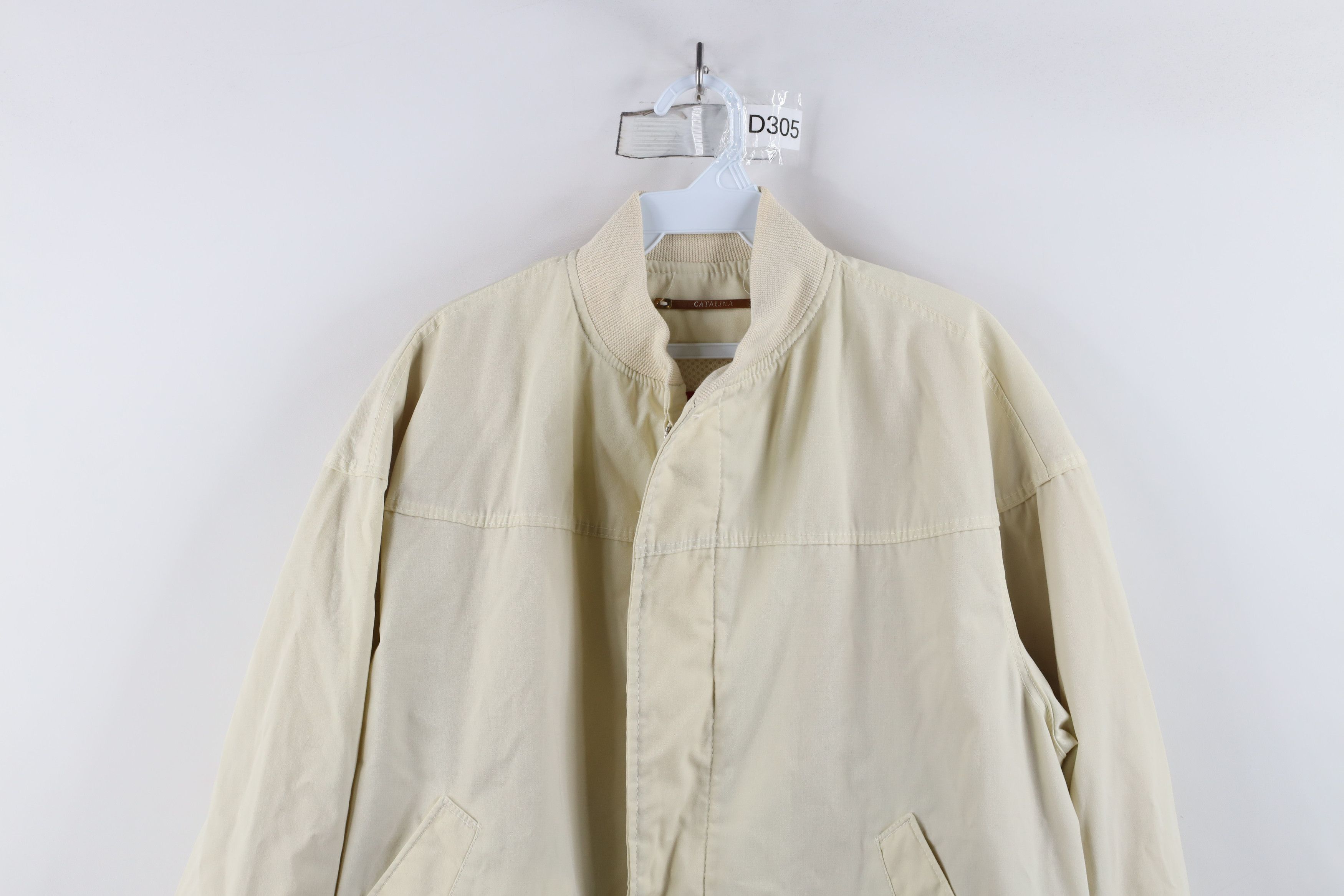 Vintage Vintage 70s Streetwear Cafe Racer Bomber Jacket Cream USA Size US XXL / EU 58 / 5 - 2 Thumbnail