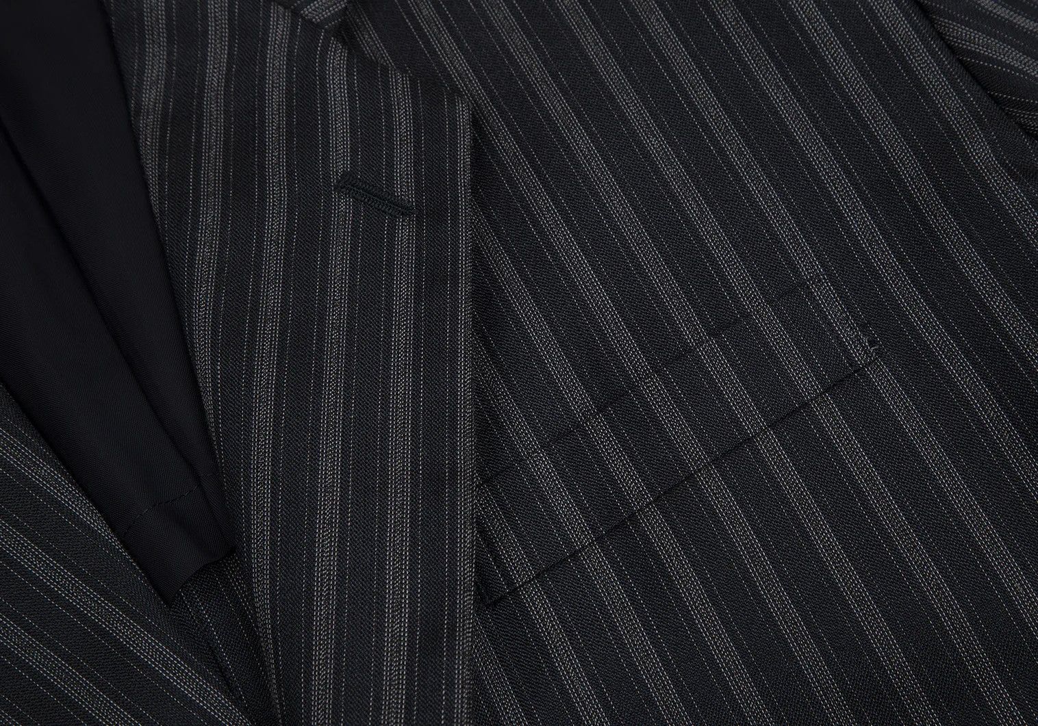 Comme des Garcons Homme Plus Polyester Stitch Stripe Jacket in Navy, Size M Size US M / EU 48-50 / 2 - 6 Thumbnail