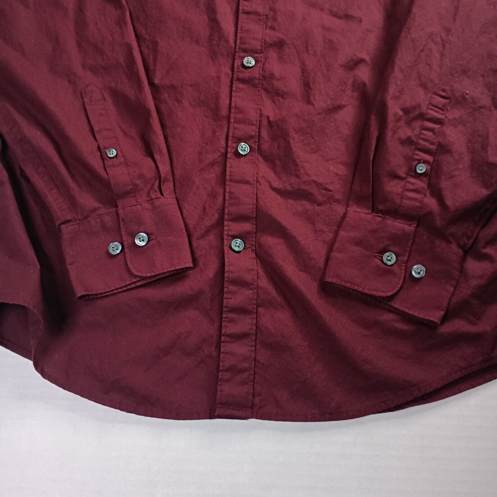 Liz Claiborne Claiborne Button Up Shirt Men's S Small Holiday Berry Wine Size US S / EU 44-46 / 1 - 2 Thumbnail