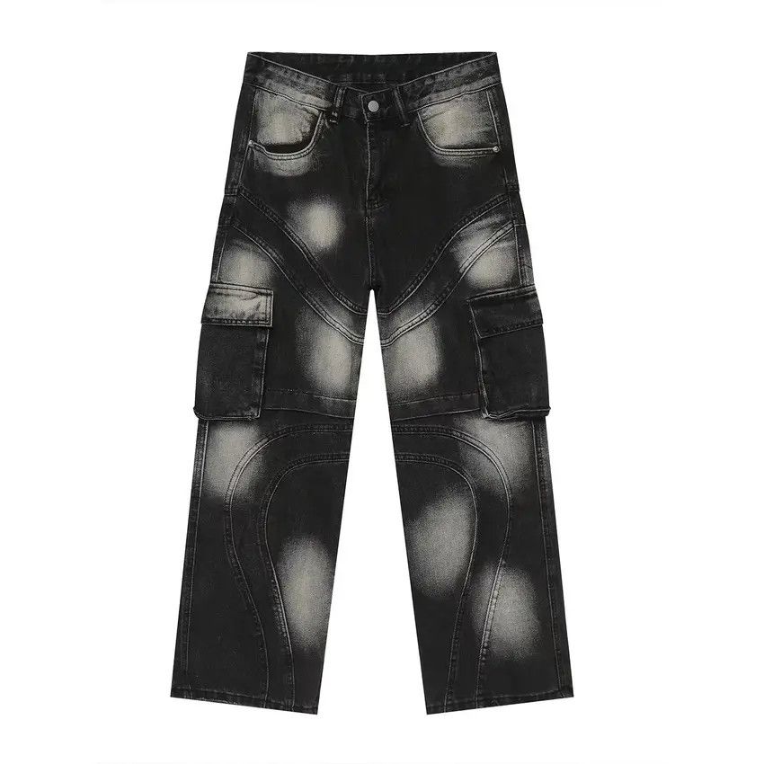 Designer × Japanese Brand Tie-Dye Design Street Hip Hop Jeans Size US 34 / EU 50 - 3 Thumbnail
