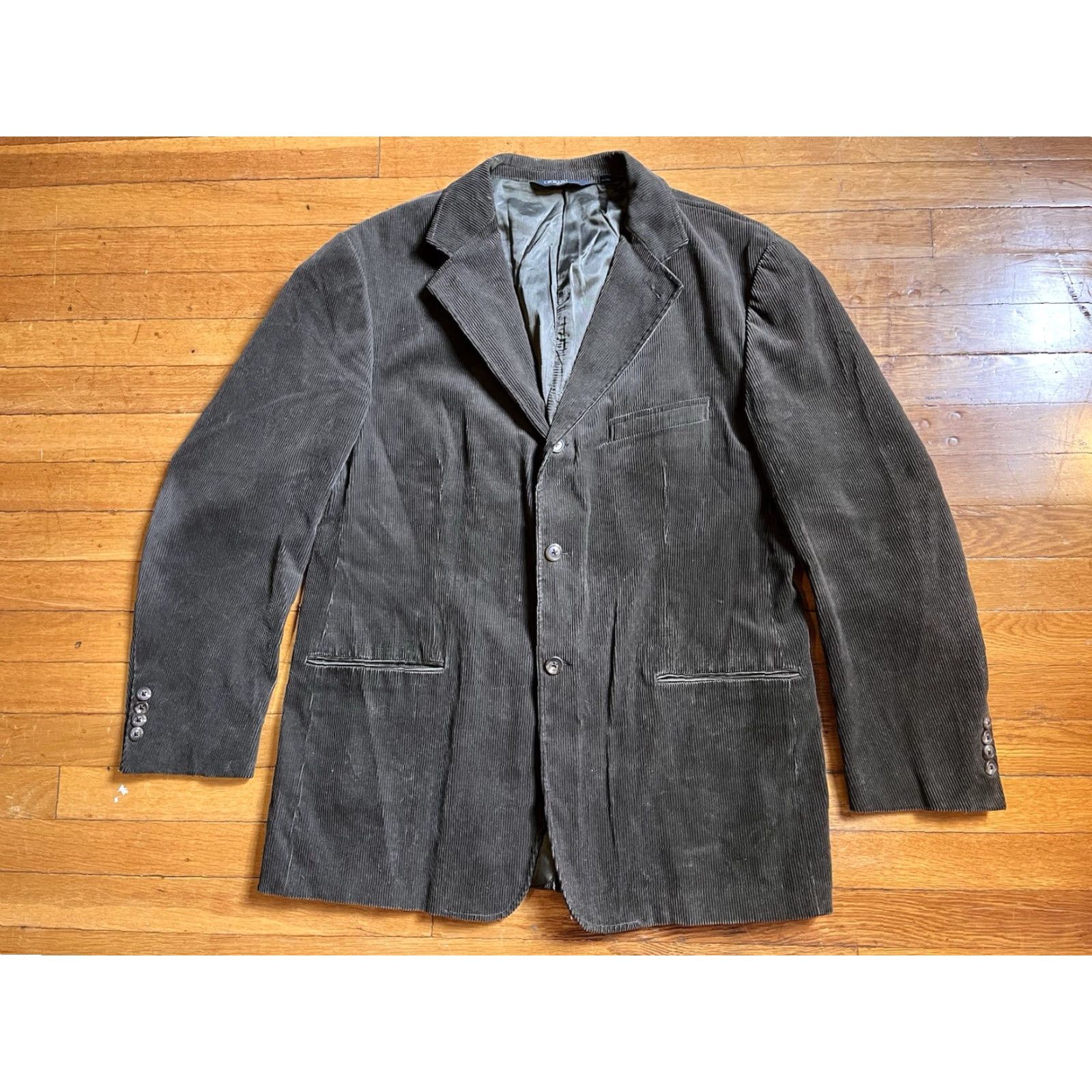 Polo Ralph Lauren VINTAGE Polo Ralph Lauren Blazer Men’s XL Corduroy Grey 2 Piece Casual Business Party/Cocktail Classic 90s Preppy Retro Mens Size US XL / EU 56 / 4 - 2 Thumbnail