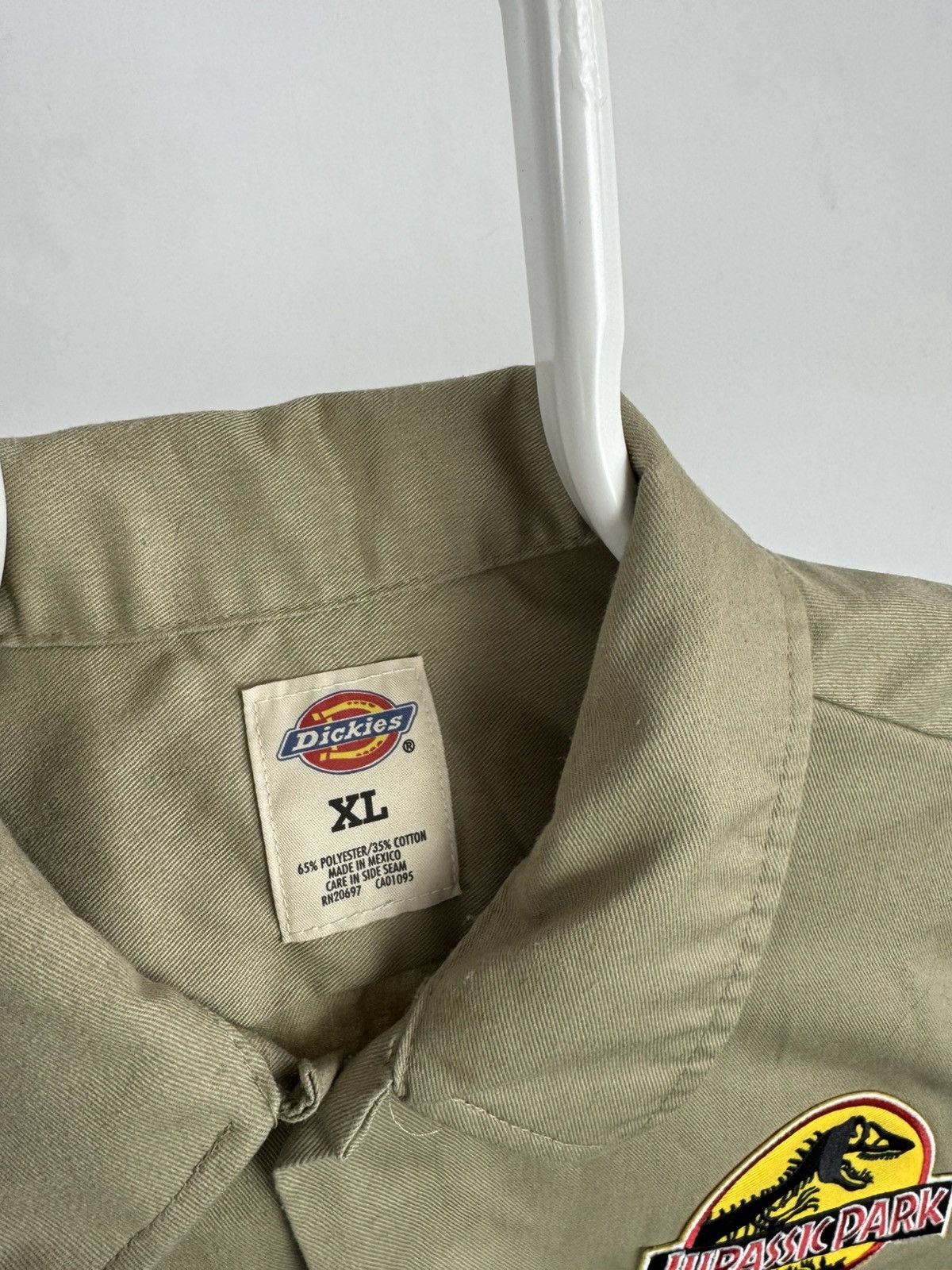 Dickies Vintage Dickies Jurassic Park Ranger Short Sleeve Shirt Size US XL / EU 56 / 4 - 4 Thumbnail