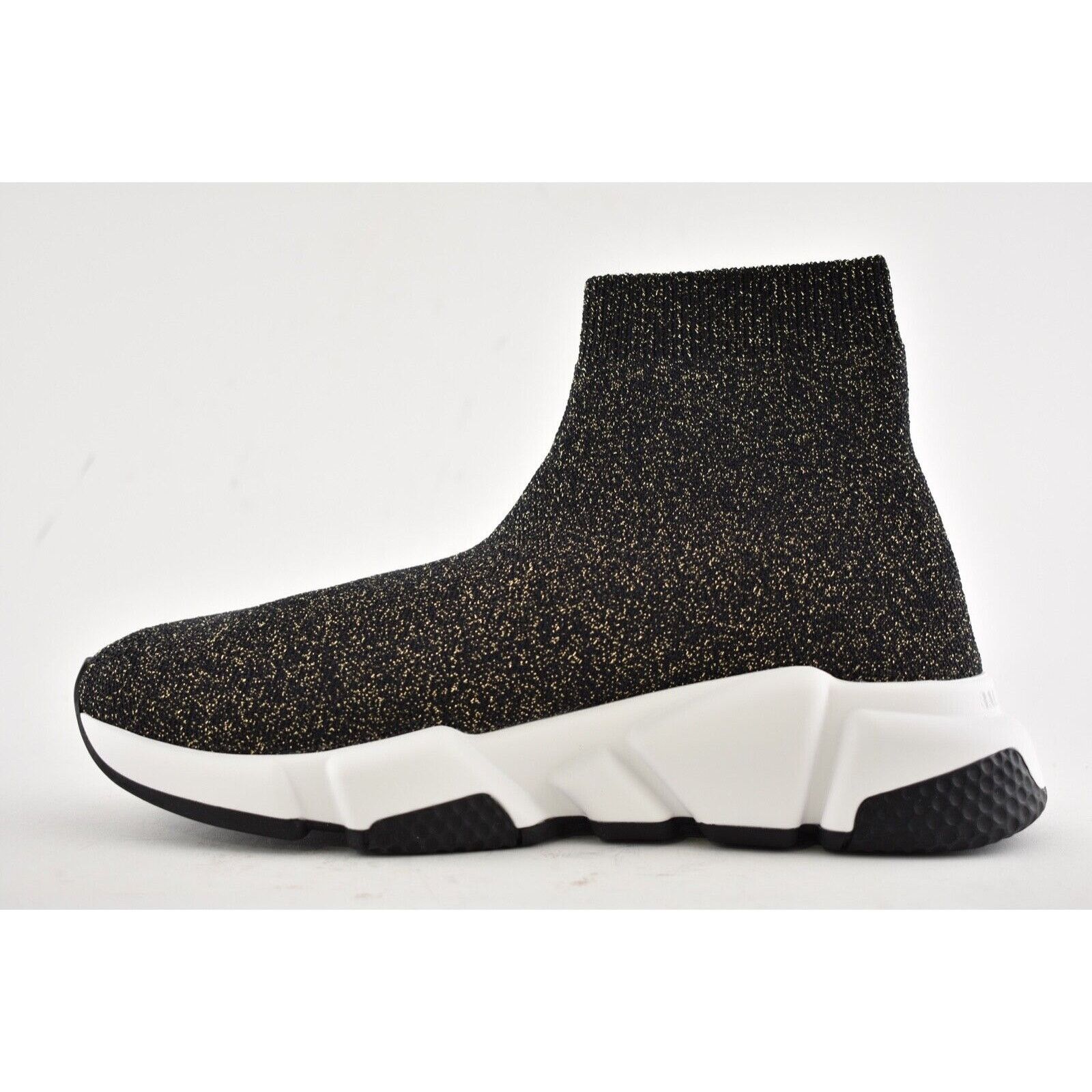 Balenciaga Balenciaga Women Speed Sock White Black Gold Sneakers 42 Size US 12 / IT 42 - 9 Thumbnail