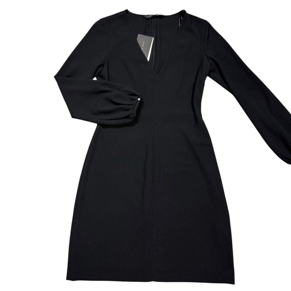lace long sleeve dress short Long Sleeve La Femme Short Black Lace Party Dress Black / 0