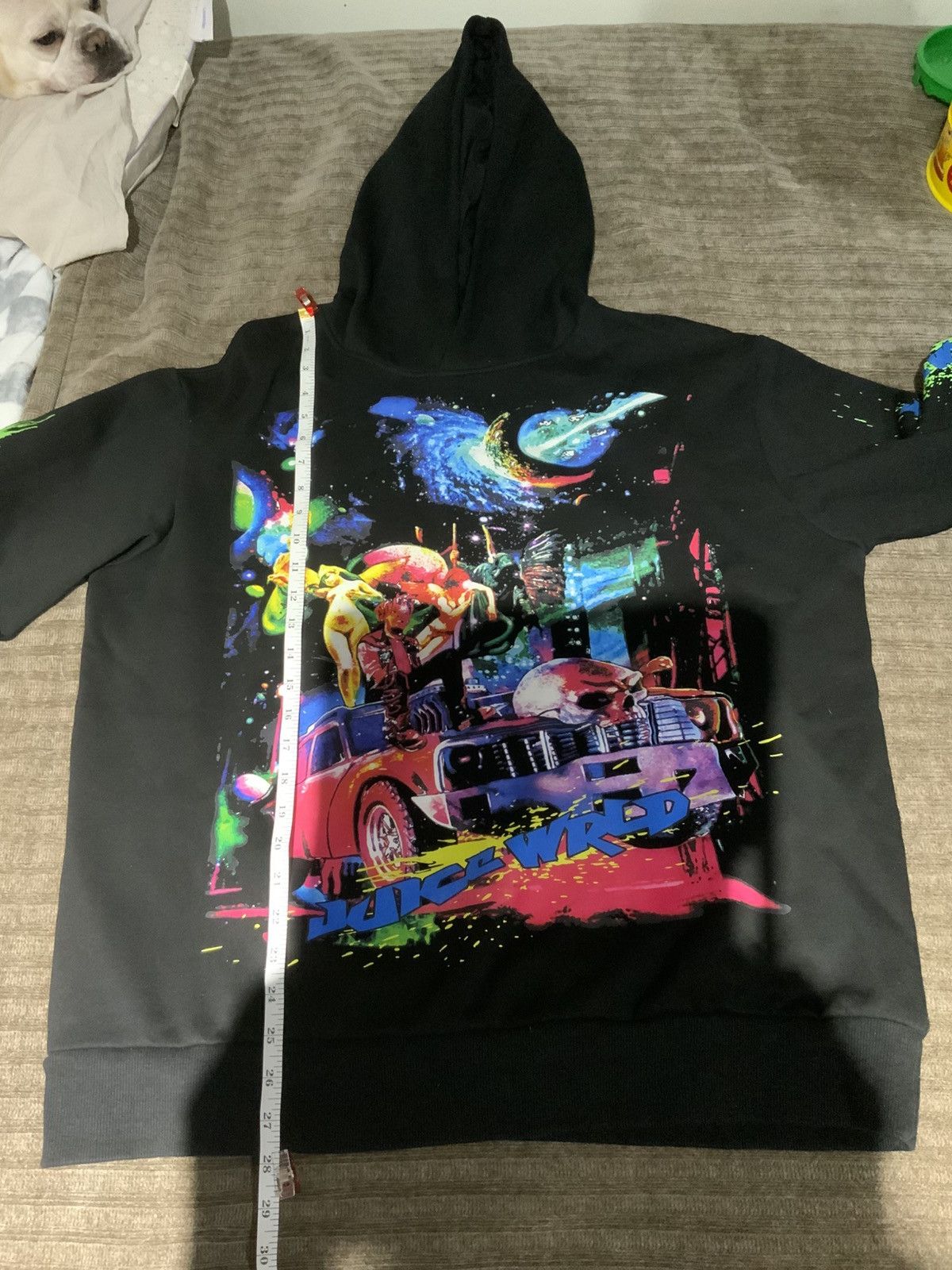 999 Club × Vlone VLONE X JUICE WORLD BLACK HOODIE COLLAB Size US L / EU 52-54 / 3 - 7 Thumbnail