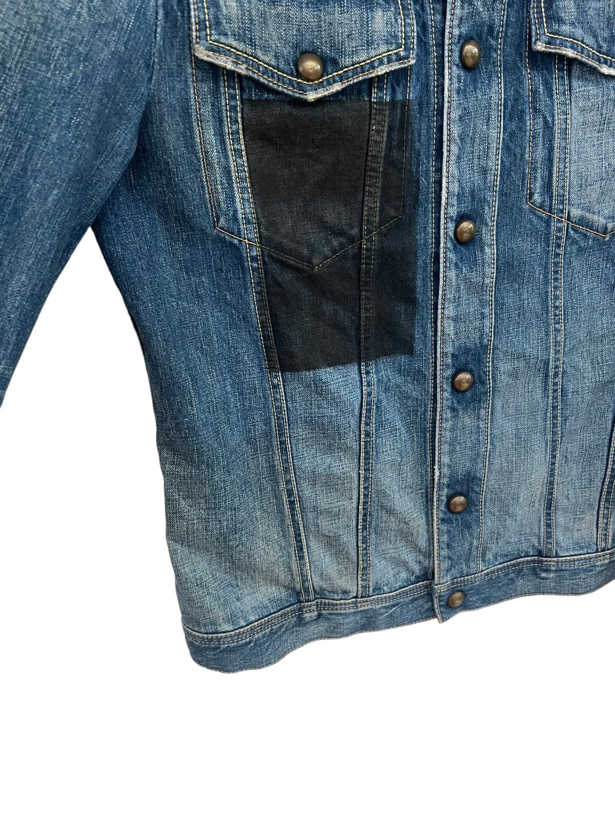 Japanese Brand Velvet Blue Japan Panter Denim Cafe Racer Jacket Size US M / EU 48-50 / 2 - 8 Thumbnail