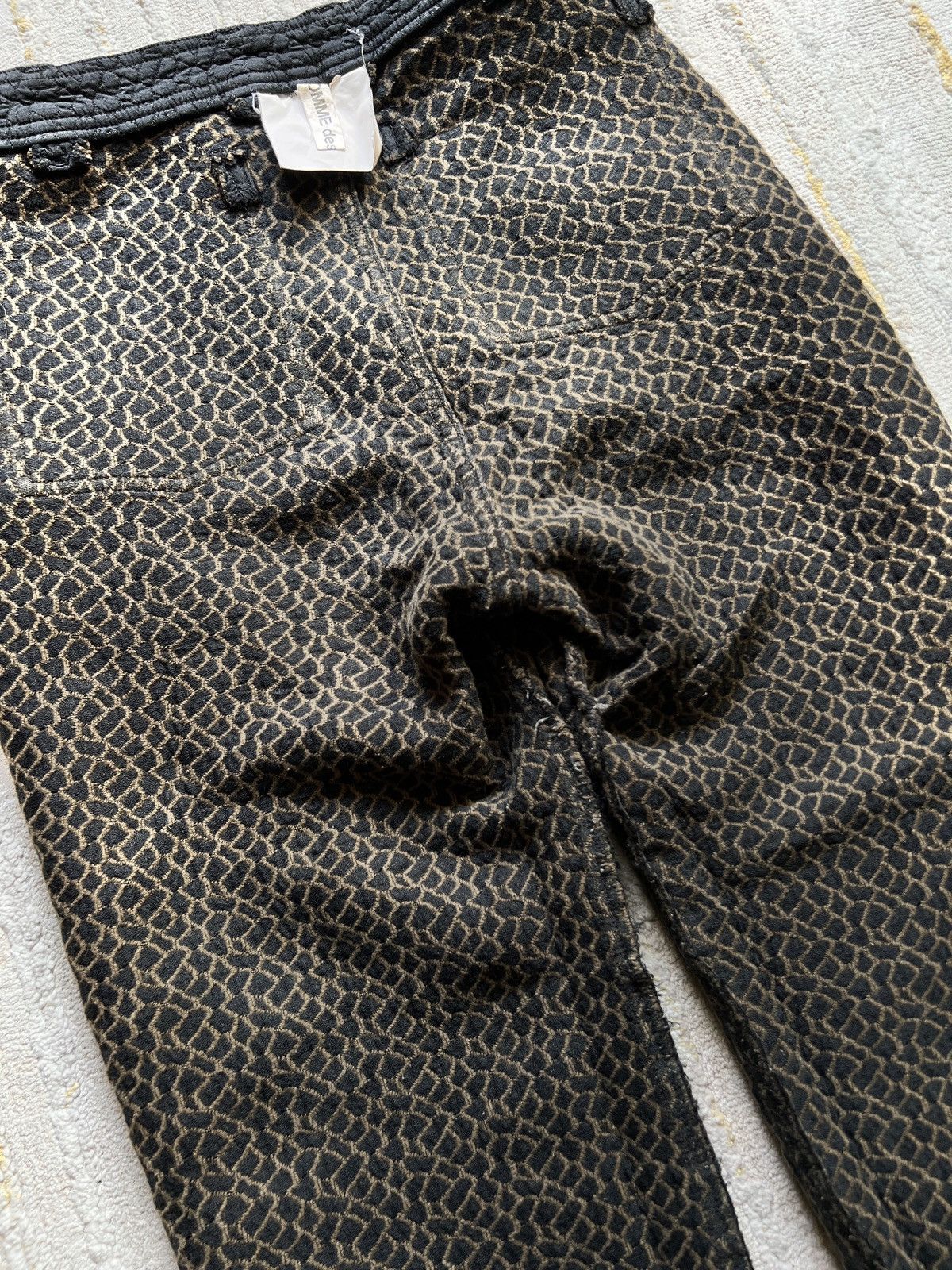 Comme des Garcons × Comme des Garcons Homme Comme des Garcons Jacquard Snake Scales Pattern Pants Size US 30 / EU 46 - 18 Thumbnail