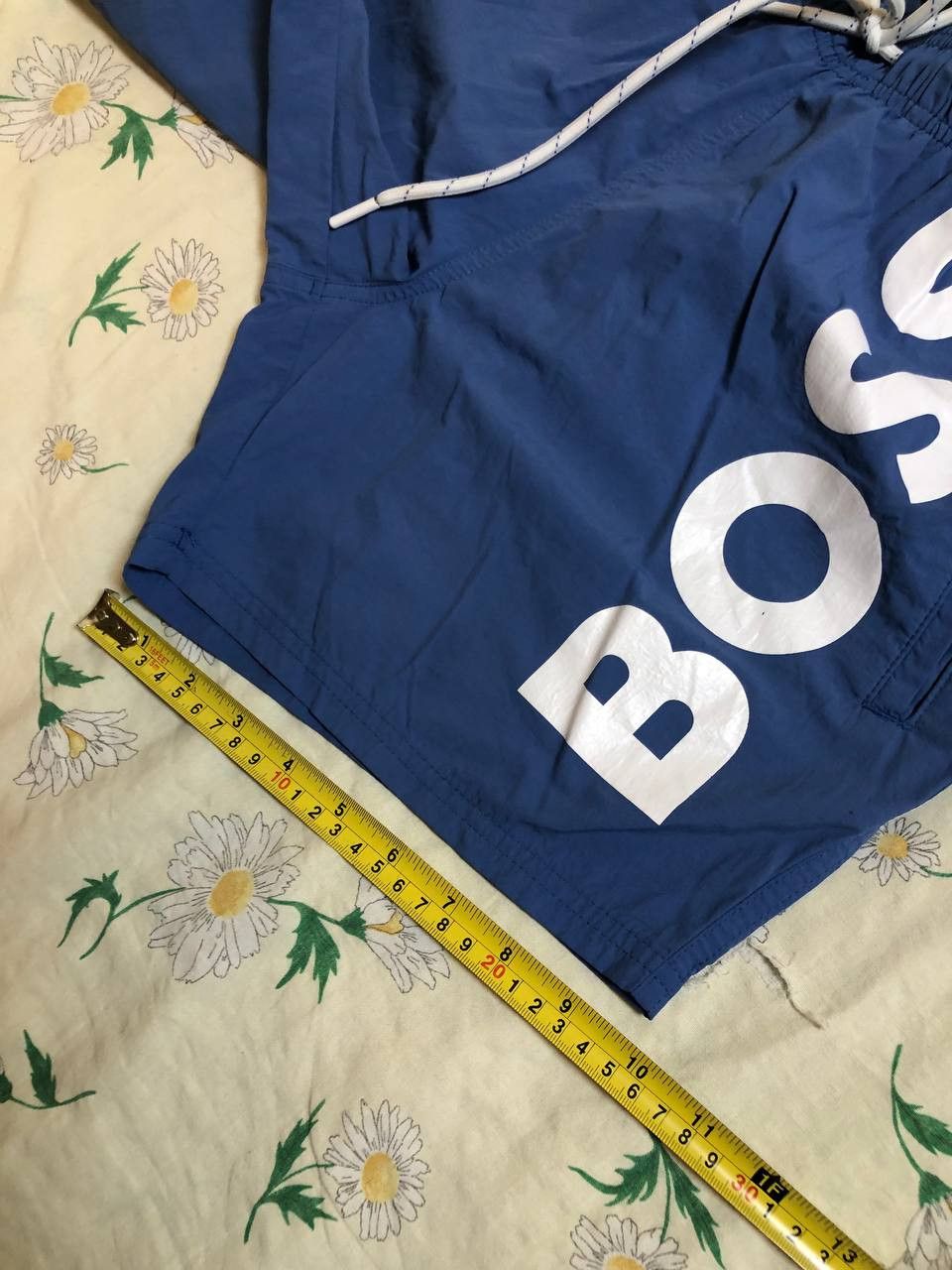 Hugo Boss Men's HUGO BOSS Sea Blue Swim Trunks Swimsuit Logo Size US 28 / EU 44 - 2 Thumbnail