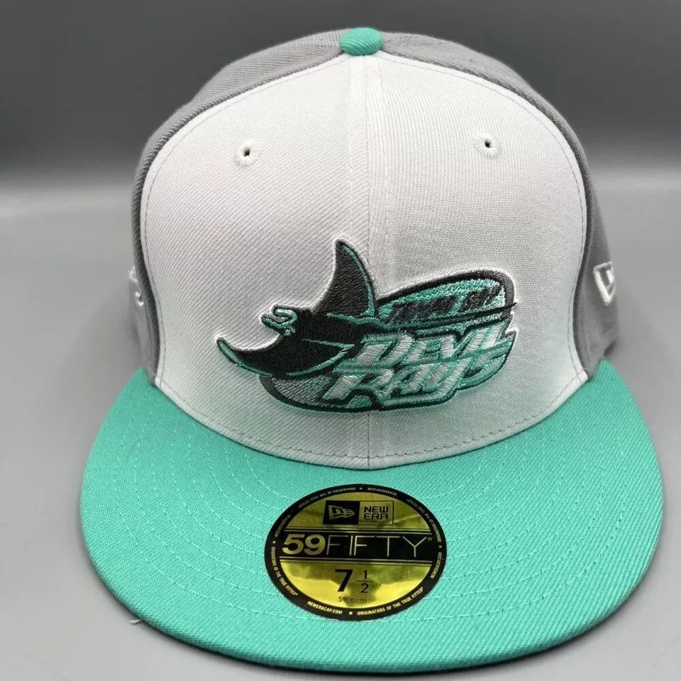 New Era Tampa Bay Rays Hat Men 7 1/2 Inaugural Season 1998 Fitted Size ONE SIZE - 2 Thumbnail