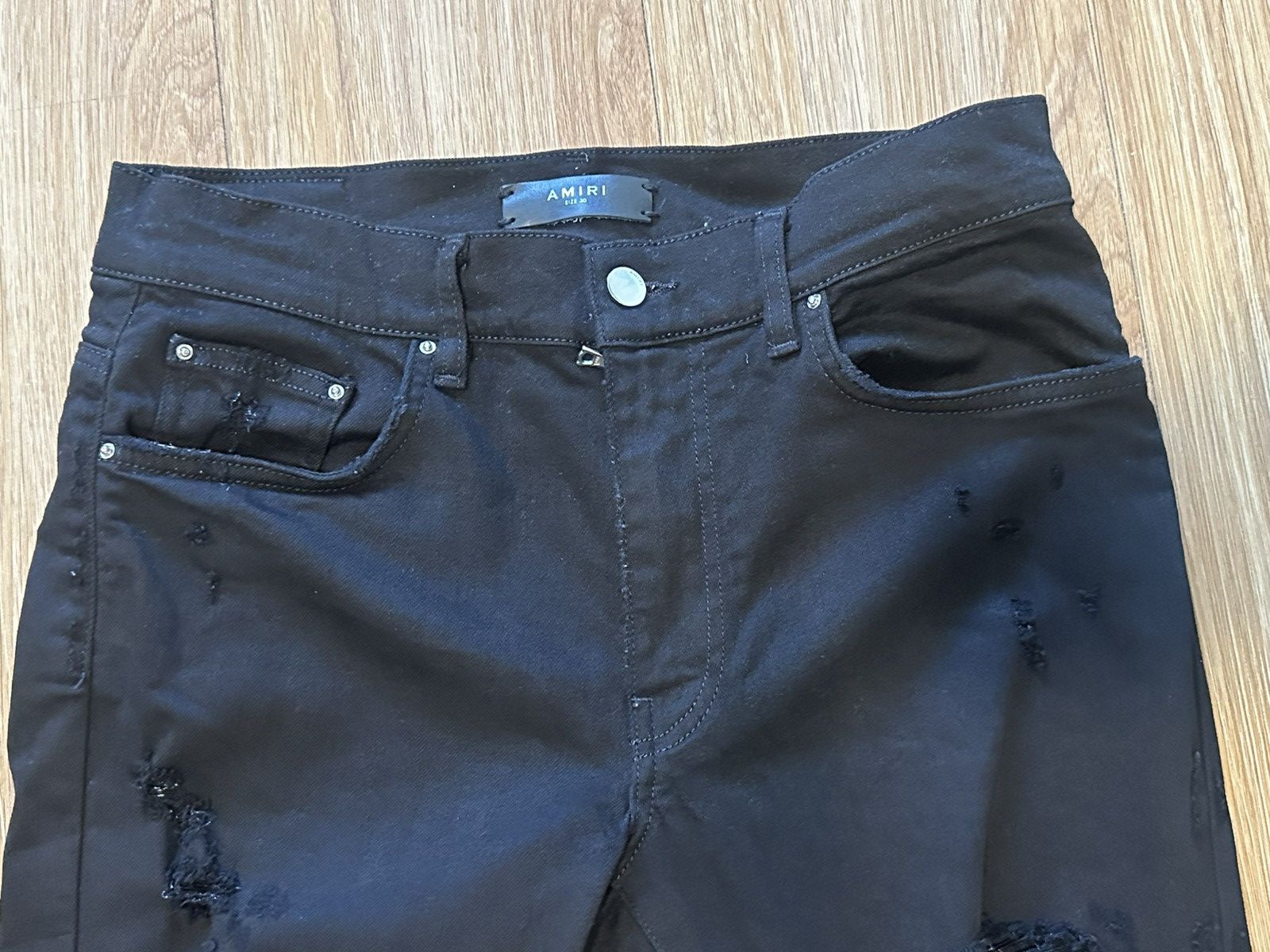 Amiri AMIRI Distressed Finish Slim Cut Jeans Size US 30 / EU 46 - 3 Thumbnail