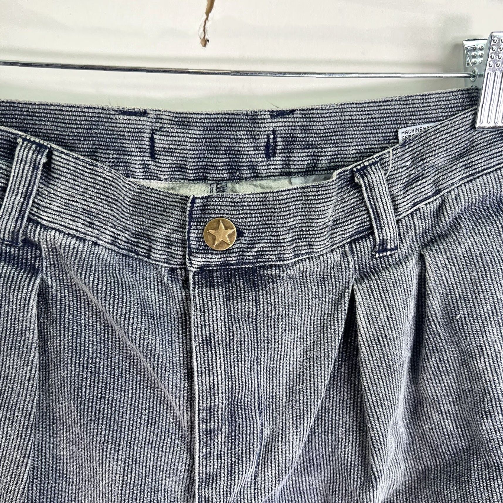Vintage Vintage JJ Cochran Mens Jeans Sz 33 High Rise Straight Fit Denim 80s Raw Washed Blue Size US 33 - 7 Thumbnail