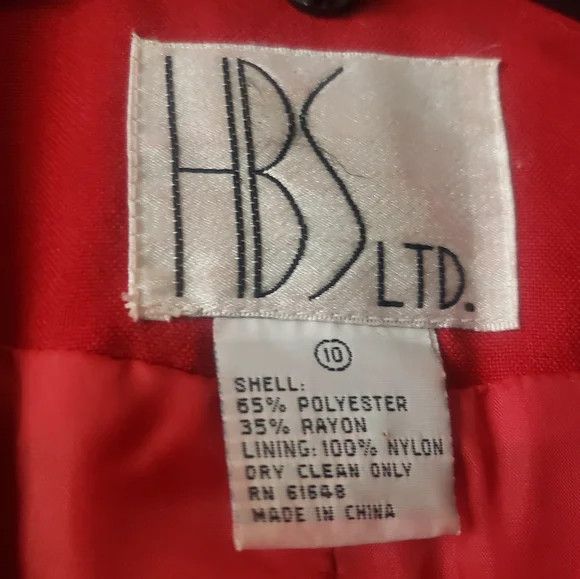 Other Vintage/90s Red Short Sleeve Blazer Jacket Size L / US 10 / IT 46 - 7 Thumbnail