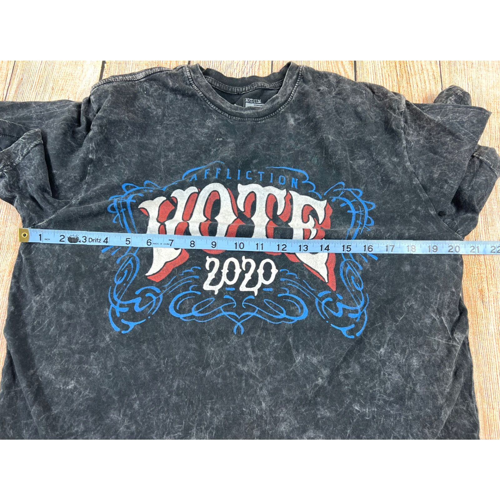 Affliction Affliction T-Shirt Vote 2020 Medium Mens Gray Designer Pre owned Good condition Size US M / EU 48-50 / 2 - 5 Thumbnail