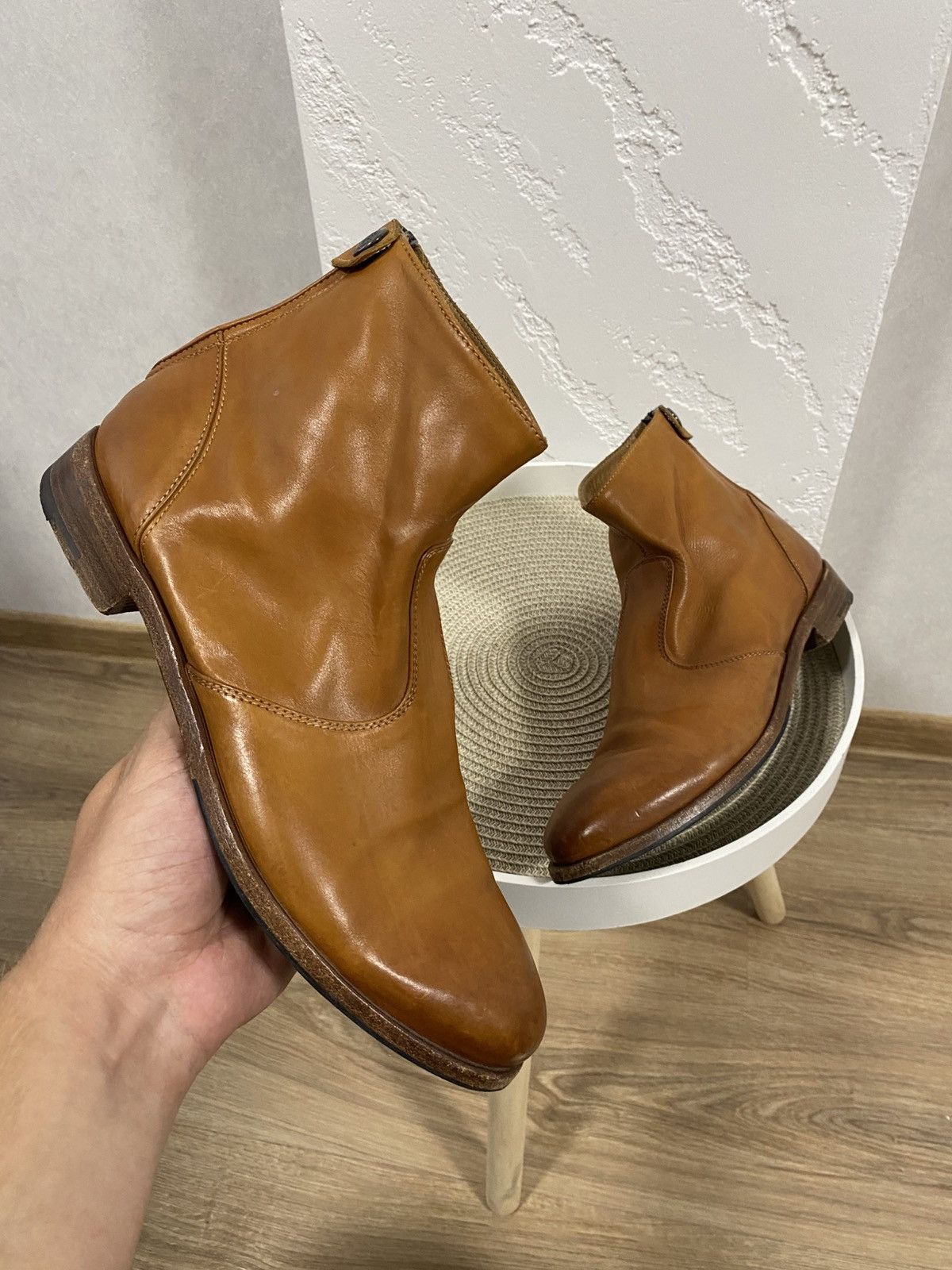 Alberto Fasciani Alberto Fasciani Hand Made Italy Leather Boots Size: 39 1/2 Size US 6.5 / EU 39-40 - 1 Thumbnail
