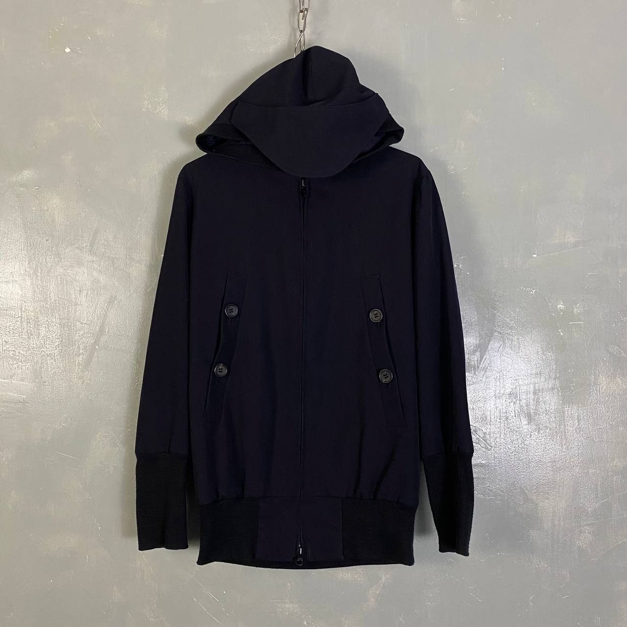 Yohji Yamamoto Yohji Yamamoto Technical Hooded Wool Jacket Size US M / EU 48-50 / 2 - 1 Thumbnail