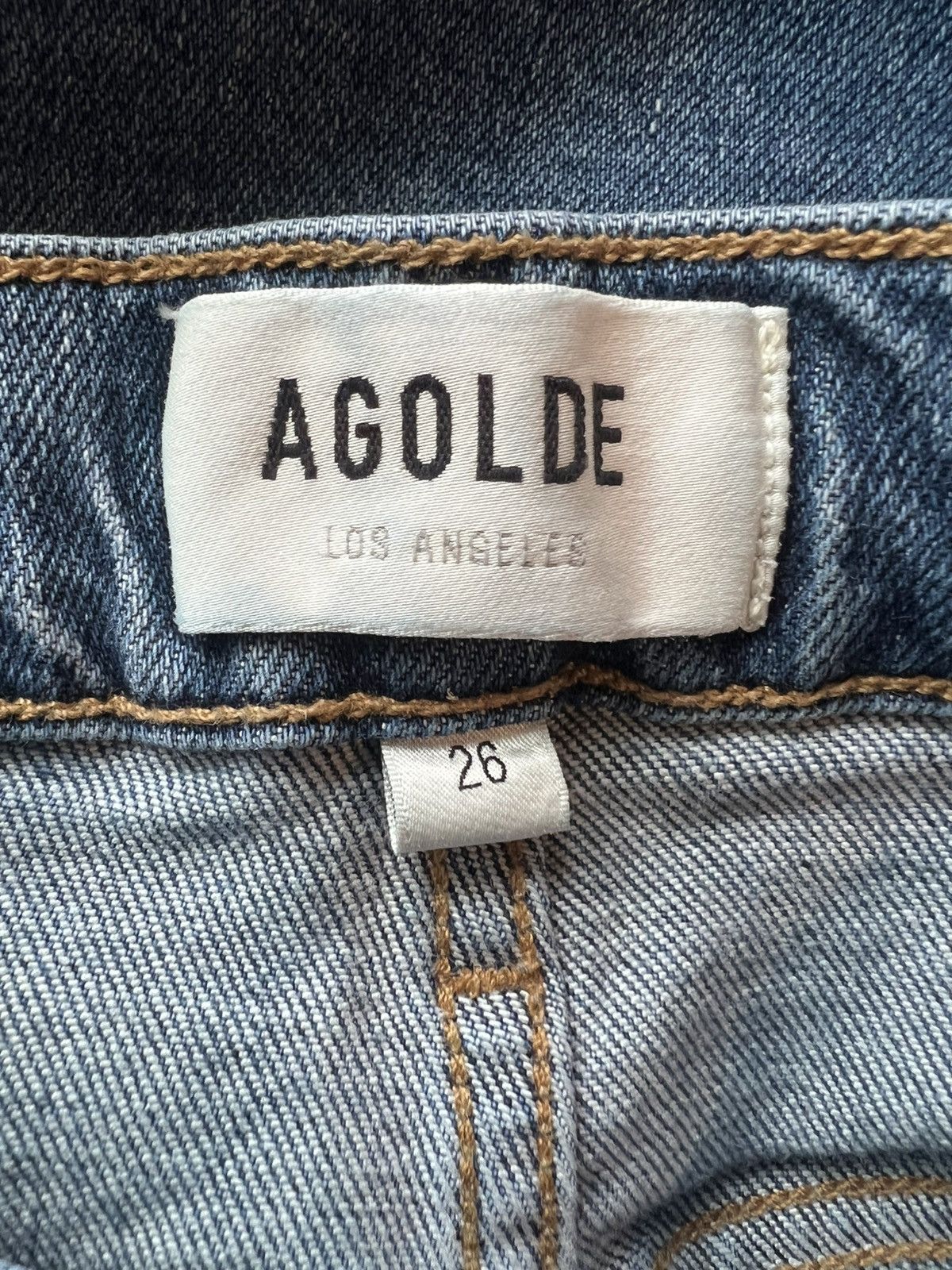 Agolde AGOLDE 90s Pinch Waist Distressed Straight Leg Jeans Size 26 Size 26" / US 2 / IT 38 - 3 Thumbnail