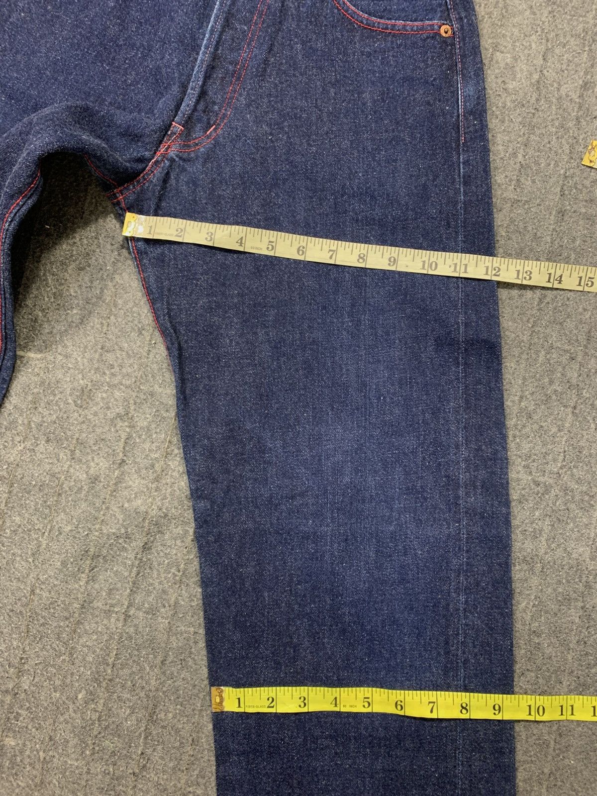 Japanese Brand Rare Selvedge Denim Pig Hip Store Dark Indigo Jeans Size US 29 - 15 Thumbnail