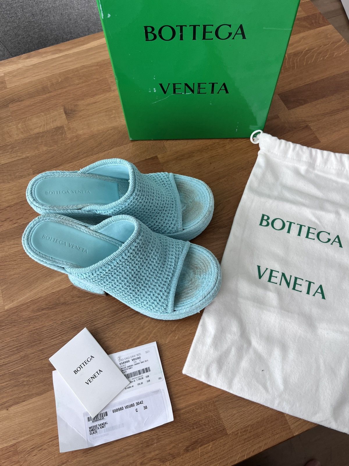 Bottega Veneta Bottega Veneta wedge sandals 38 Size US 7 / IT 37 - 12 Thumbnail