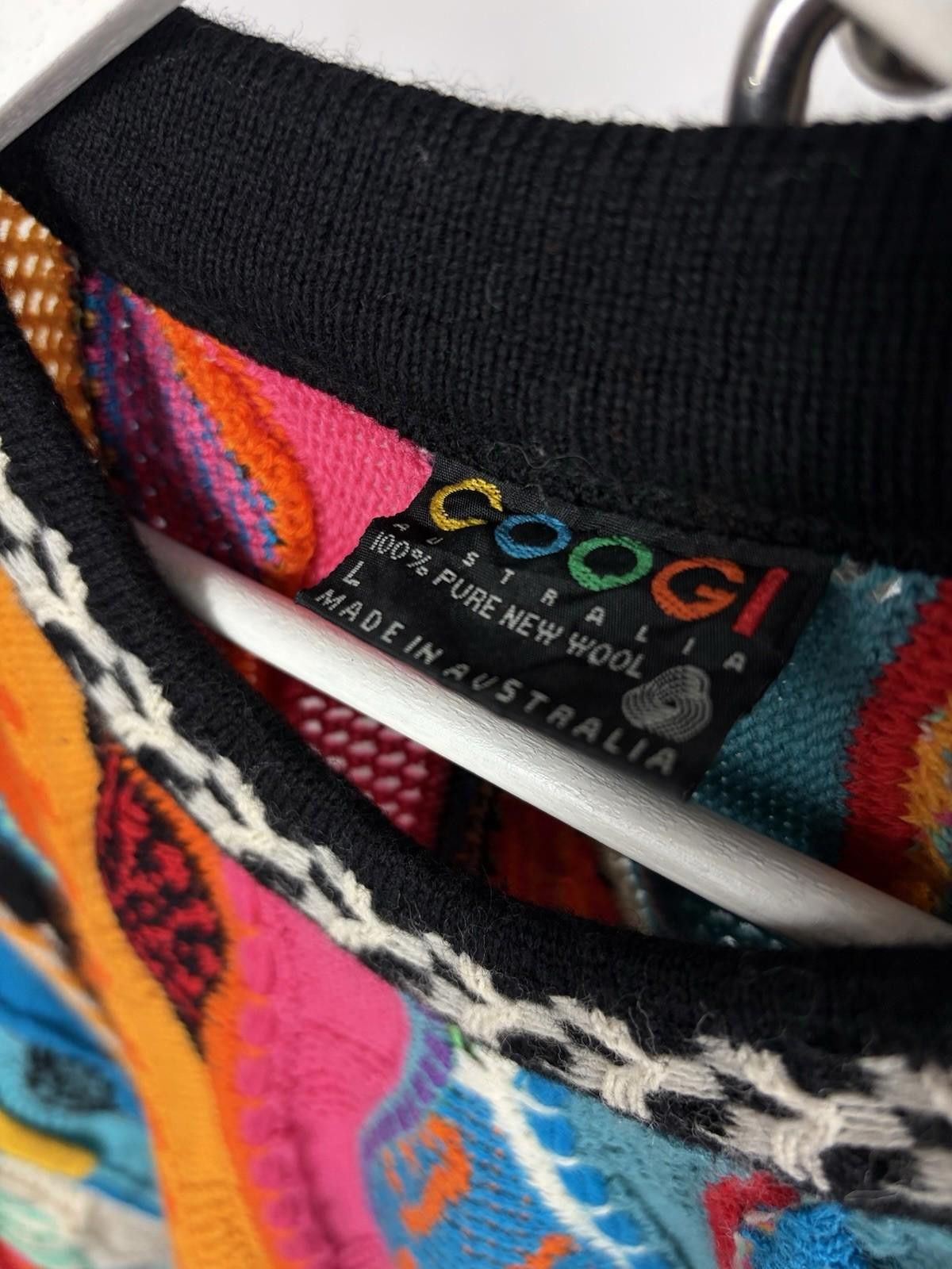 Coogi Vintage Coogi Australia 3D Multicolour 100% Wool Sweater Size US L / EU 52-54 / 3 - 8 Thumbnail