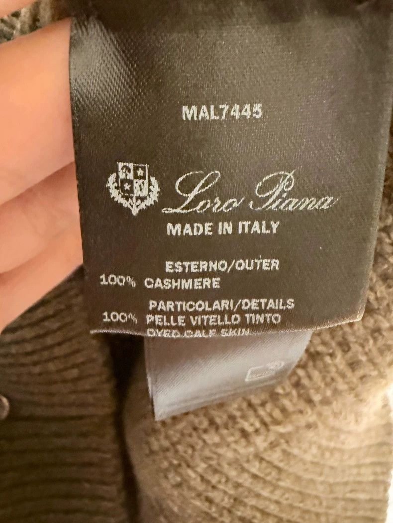 Loro Piana LORO PIANA Women's Tundra-Blended Half-Zip Collar Waffle K Size XS / US 0-2 / IT 36-38 - 6 Thumbnail