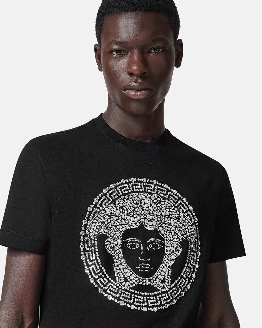 Versace o1s22i1n0125 Crewneck T-Shirt in Black Size US M / EU 48-50 / 2 - 3 Thumbnail