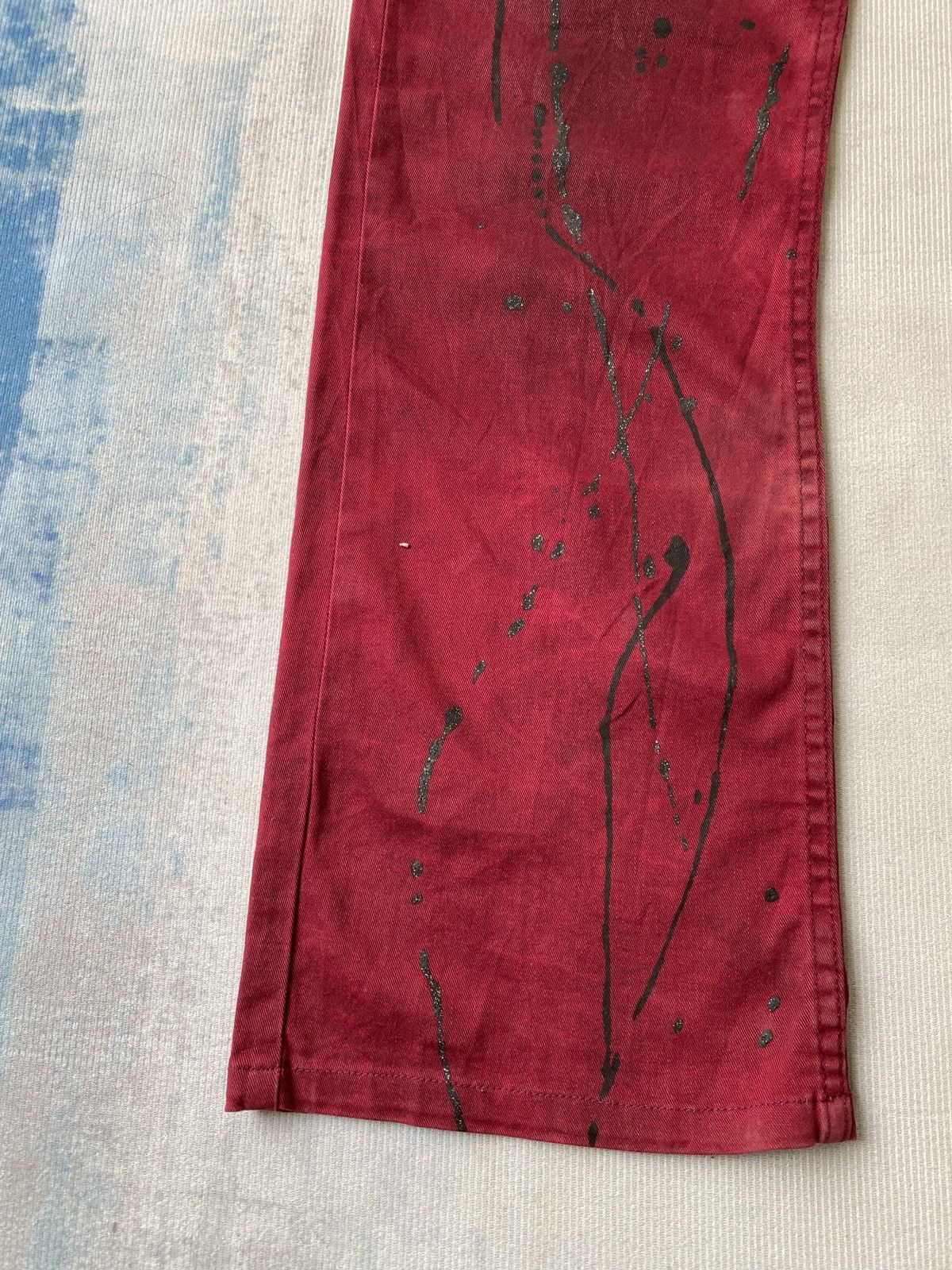 If Six Was Nine Flared K.U.I Japan Splatter Design Pant Size US 32 / EU 48 - 6 Thumbnail