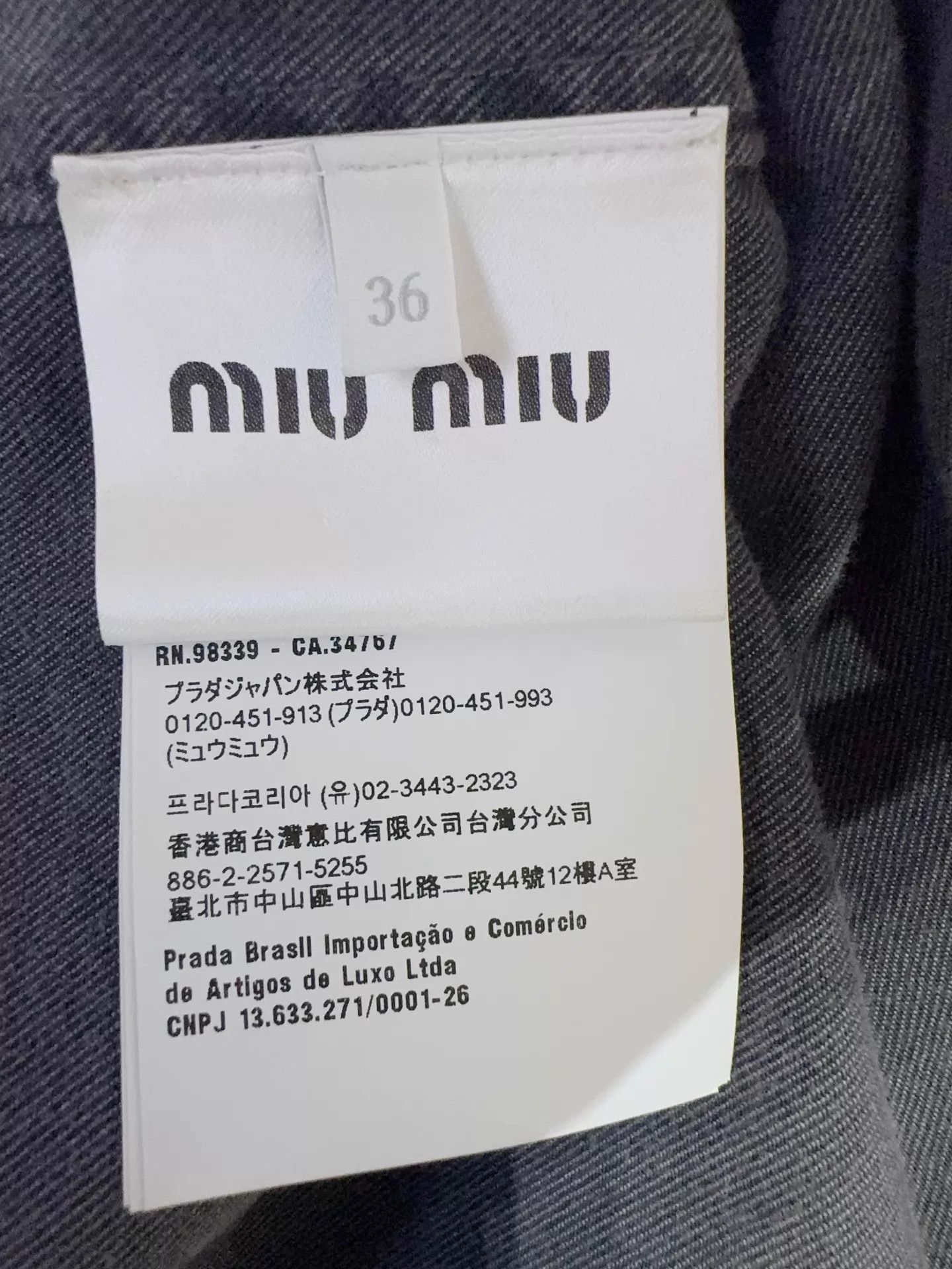 Miu Miu MIU MIU 25SS Lightweight Denim Jacket Women's 36 Size XS / US 0-2 / IT 36-38 - 6 Thumbnail