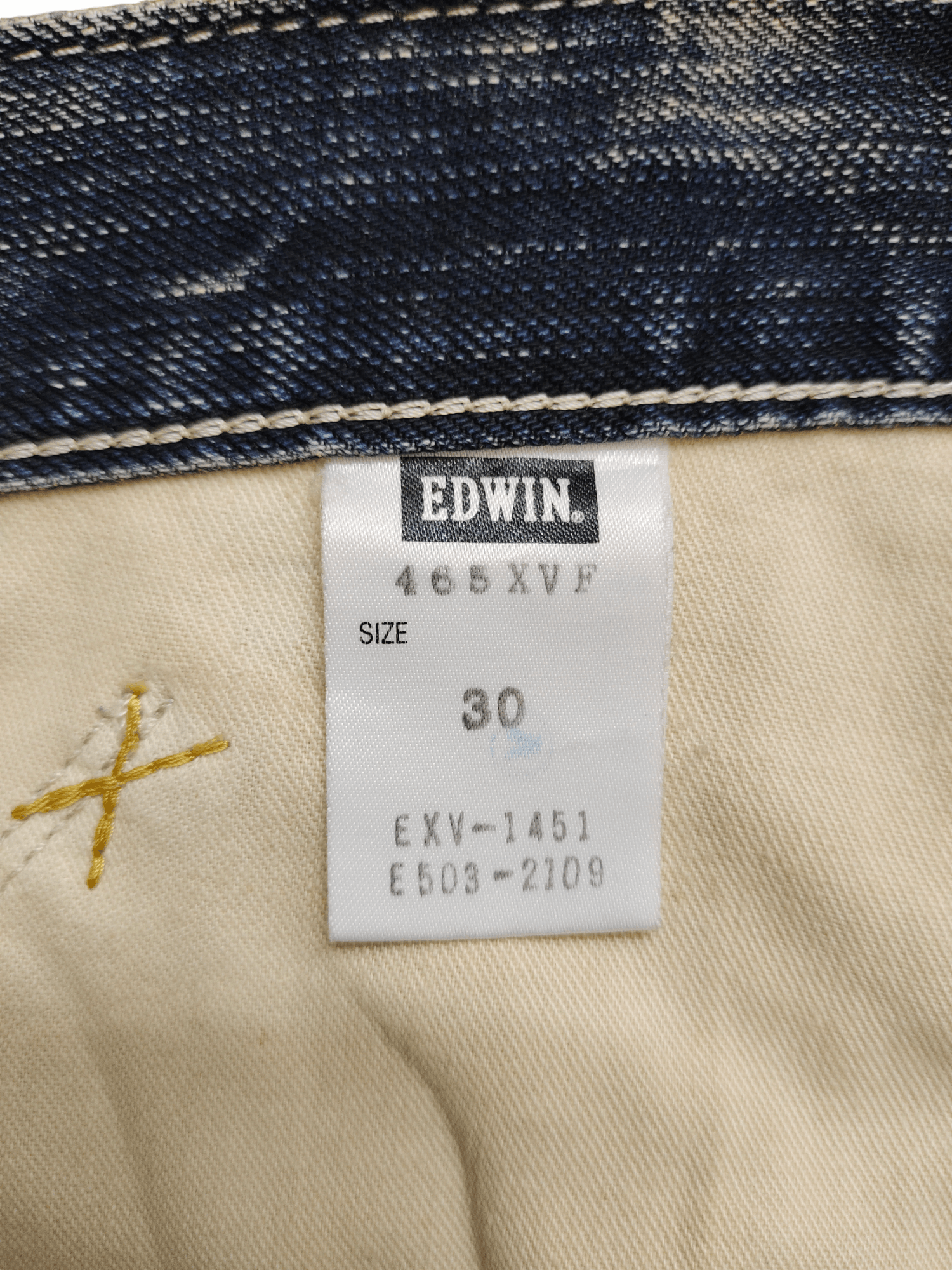 Edwin Edwin Function Clawmark Distress Loose Denim Jeans Y2k Size US 30 / EU 46 - 18 Thumbnail