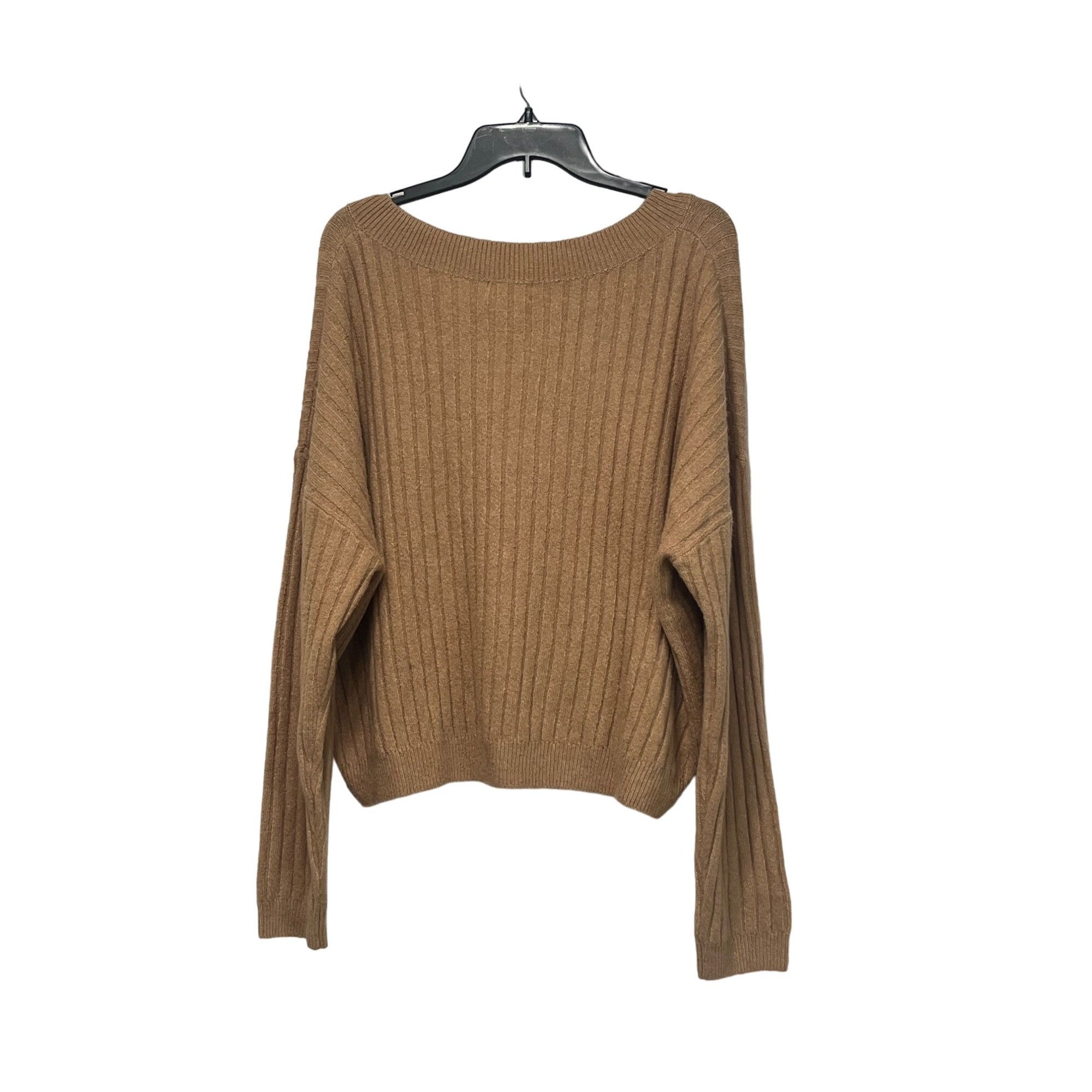 Other OPEN EDIT V-neck Rib Sweater In Tan Cartouche, Sz. XL Size XL / US 12-14 / IT 48-50 - 11 Thumbnail