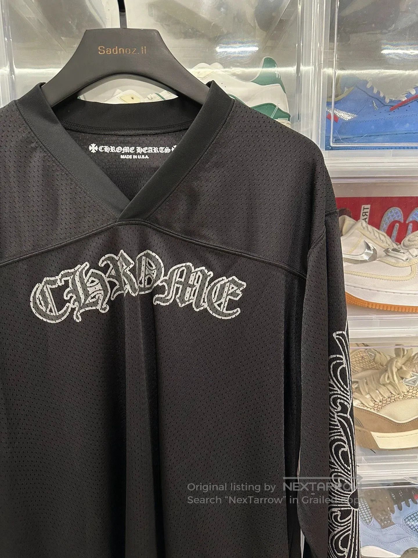 Chrome Hearts chrome hearts black mesh long sleeve jersey. Size US S / EU 44-46 / 1 - 2 Thumbnail