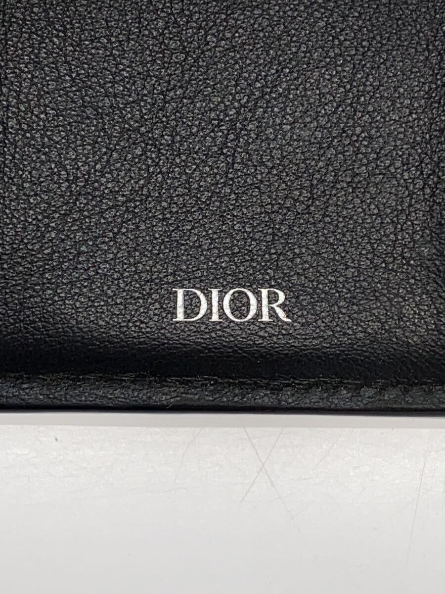 Dior Dior Leather Tri-Fold Wallet Black Size ONE SIZE - 3 Thumbnail