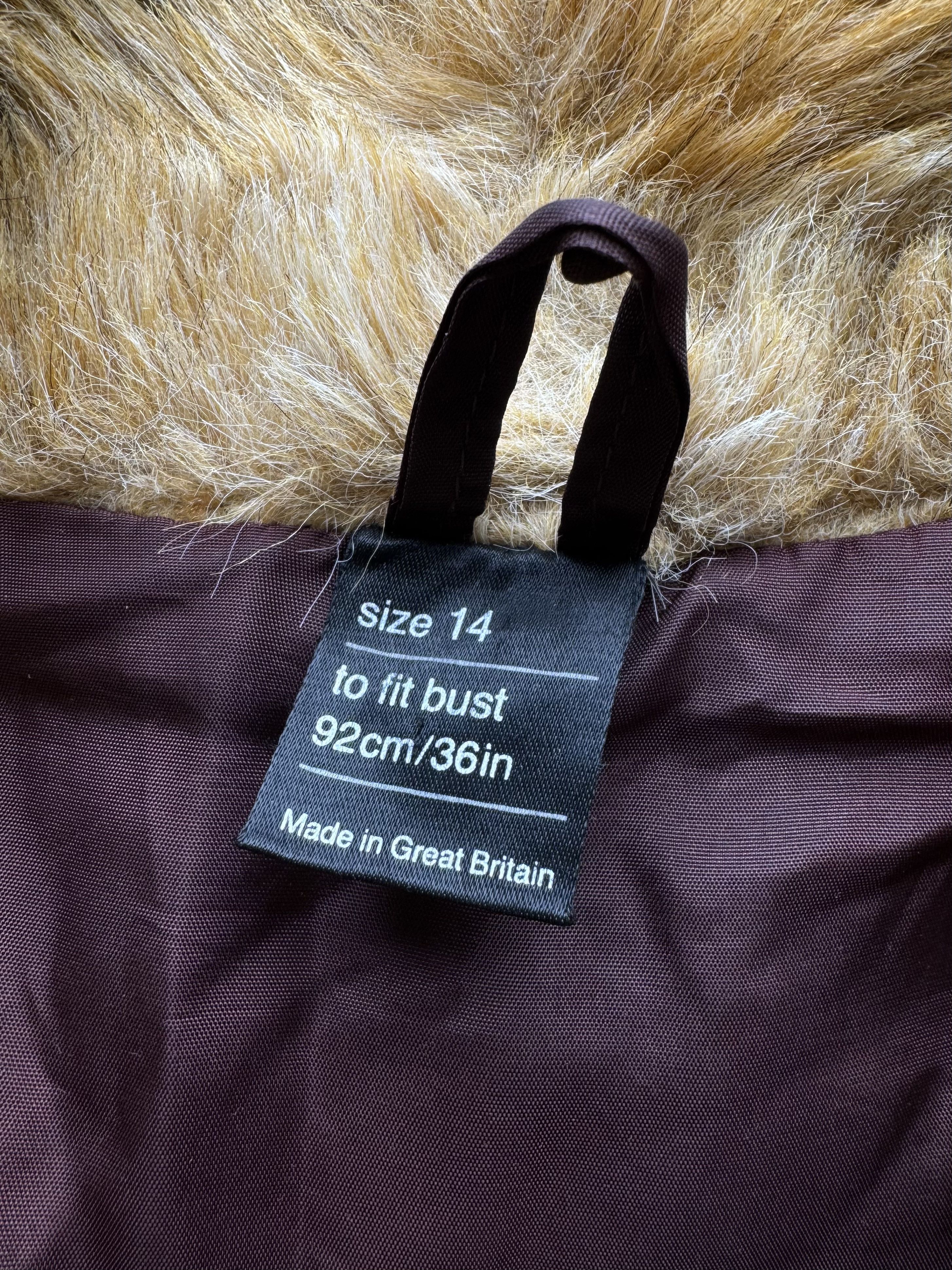 Vintage Vintage Faux Fur Coat (D15) Size L / US 10 / IT 46 - 7 Thumbnail