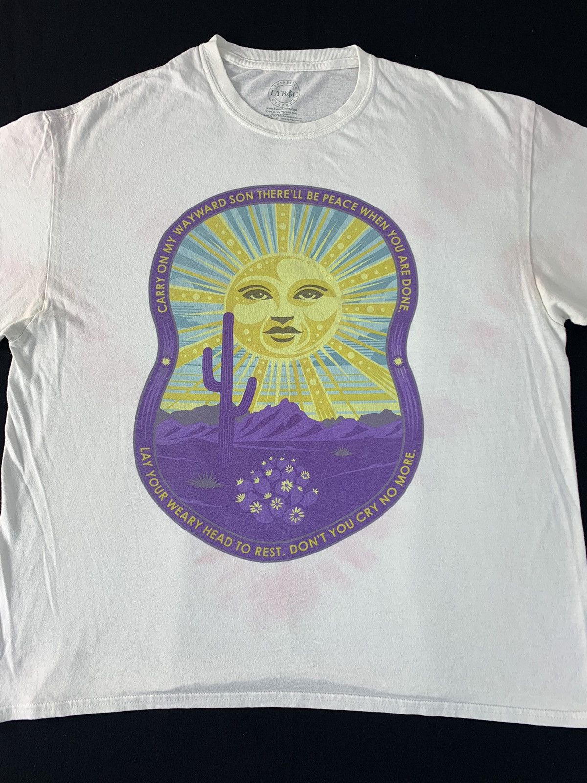 Vintage Kerry Livgent Carry On My Wayward Son Big Sun Logo Tee Size US XL / EU 56 / 4 - 2 Thumbnail