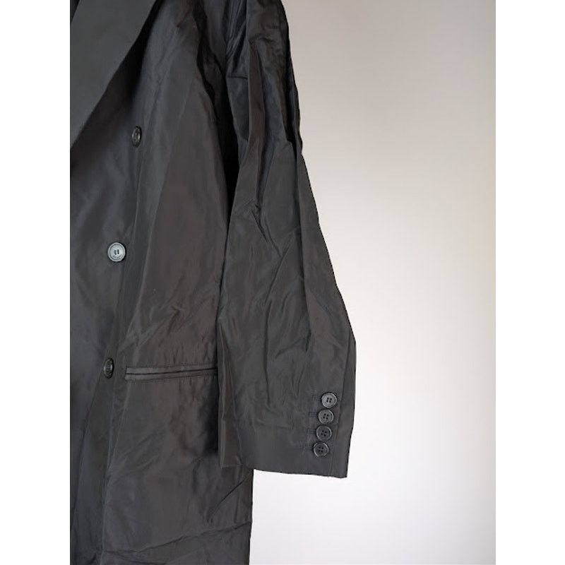 Saint Laurent Paris o1rshd1 Double-Breasted 6-Button Taffeta Coat in Black Size US M / EU 48-50 / 2 - 5 Thumbnail