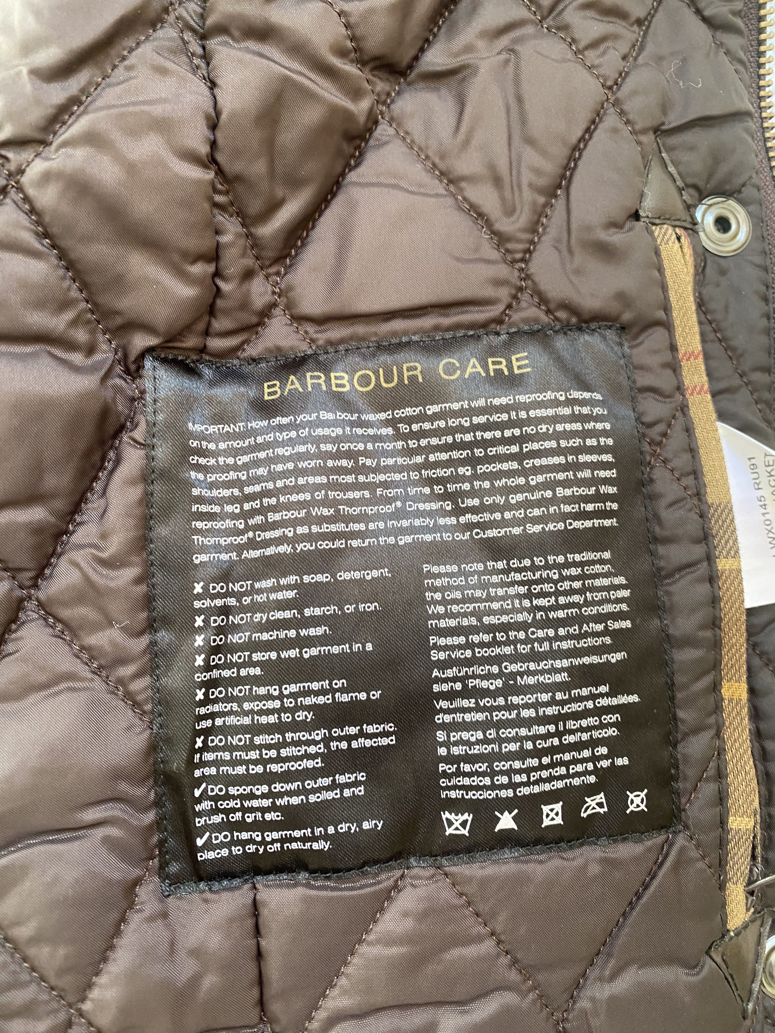 Barbour Barbour Waxed Rebel Jacket Size Us 14 Size XL / US 12-14 / IT 48-50 - 7 Thumbnail