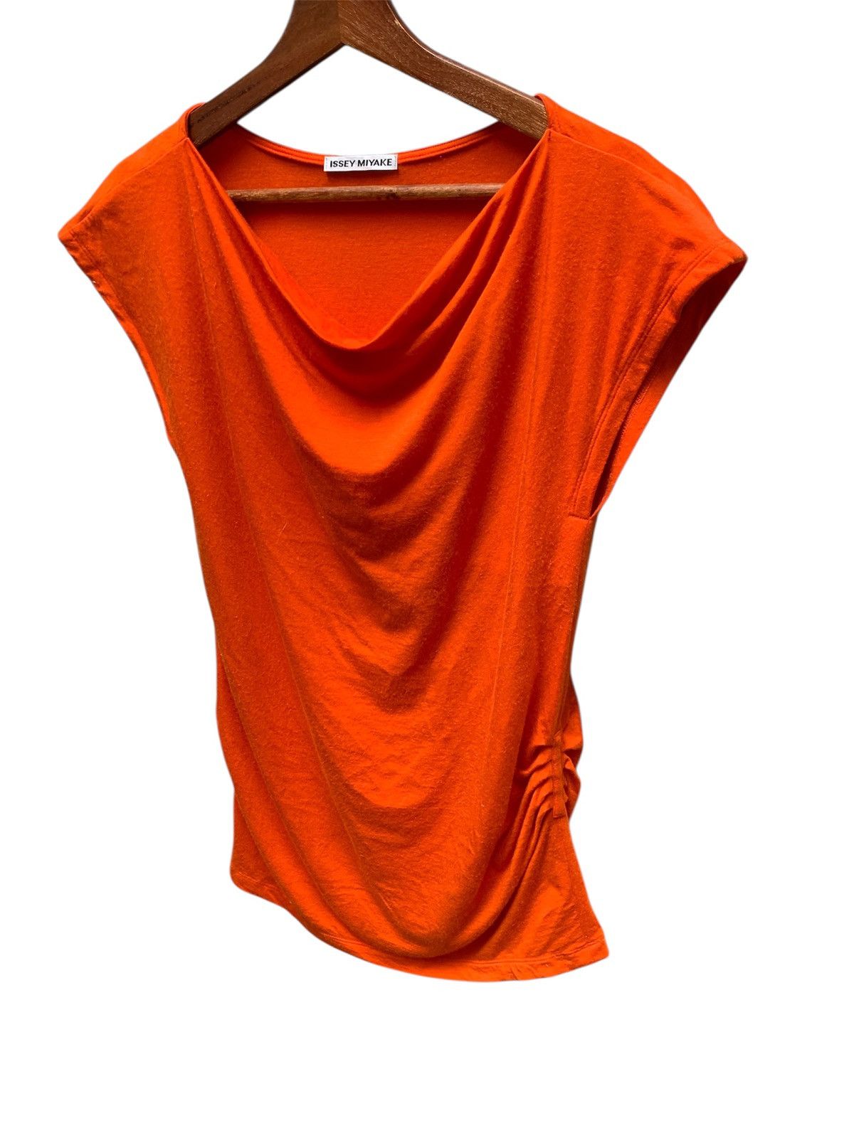 Issey Miyake ISSEY MIYAKE Lyocell Tunic Top IM93JK563 Orange 2 Size M / US 6-8 / IT 42-44 - 2 Thumbnail