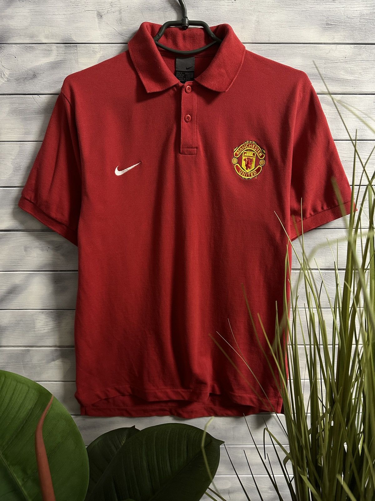 Nike Rare Vintage Polo Nike x Manchester United Small Swoosh Size US S / EU 44-46 / 1 - 1 Thumbnail