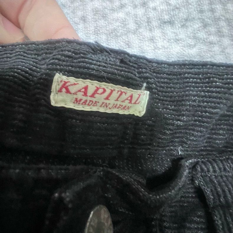 Kapital Kapital Corduroy gemstone trousers washed to make old strai Size US 34 / EU 50 - 4 Thumbnail