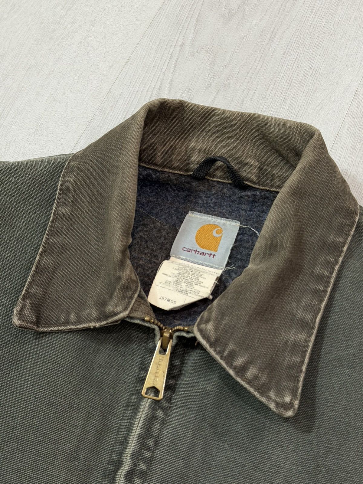 Carhartt Vintage 2001 Carhartt Detroit Jacket J97MOS MossGreen XL USA Size US XL / EU 56 / 4 - 9 Thumbnail