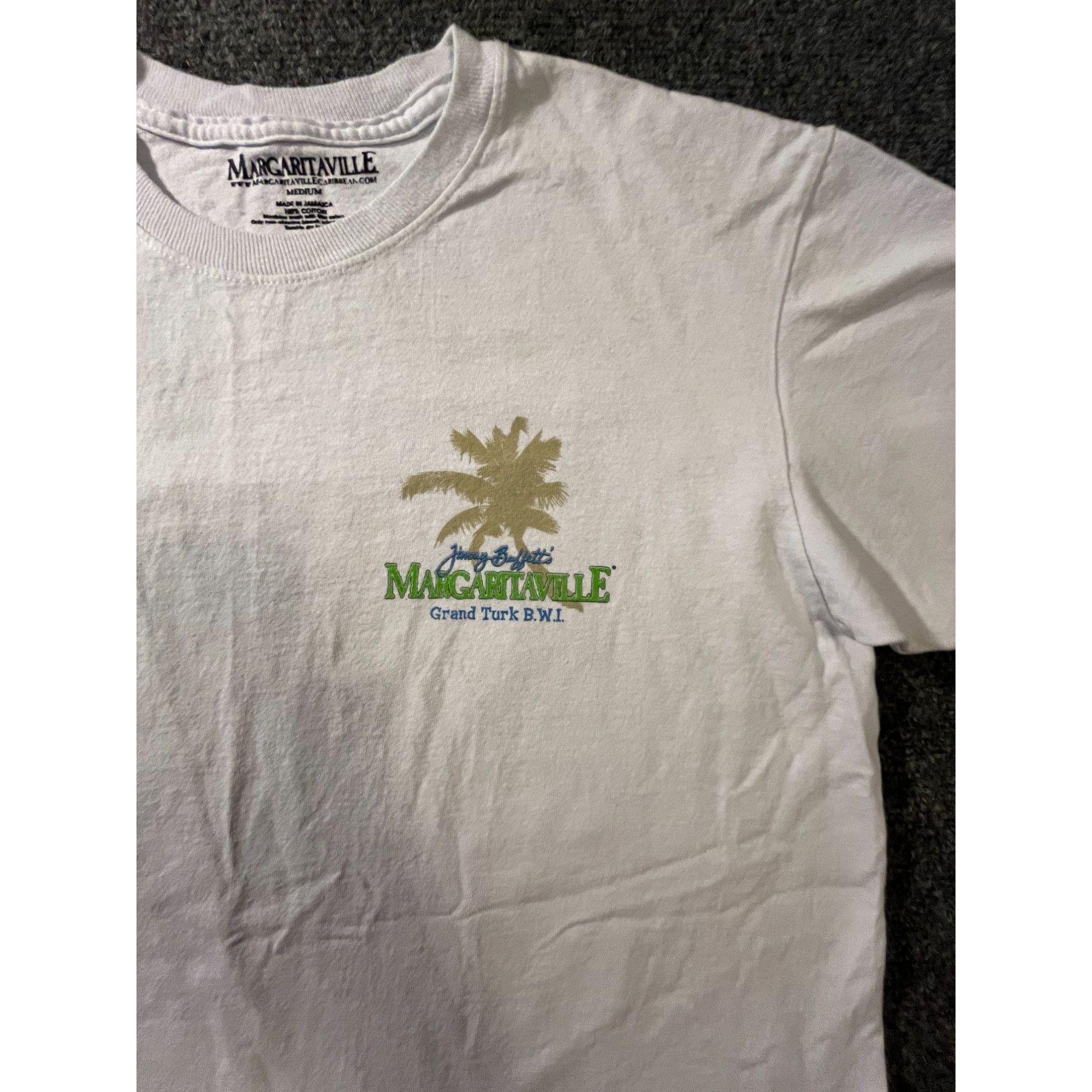 Gildan margaritaville shirt size medium white grand turk jimmy buff Size US M / EU 48-50 / 2 - 3 Thumbnail