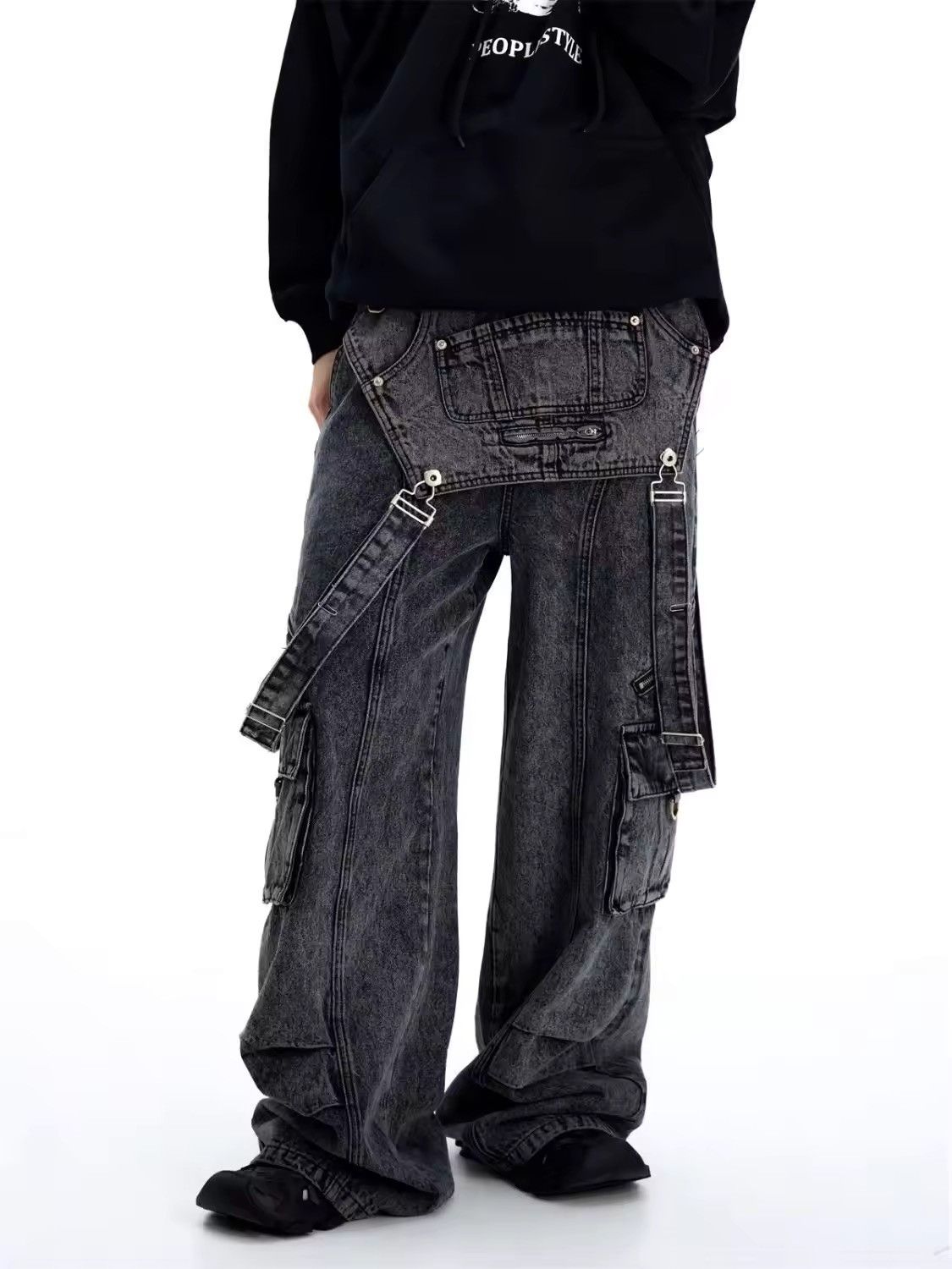 Jean × Vintage retro overalls workwear denim jean Size US 28 / EU 44 - 3 Thumbnail