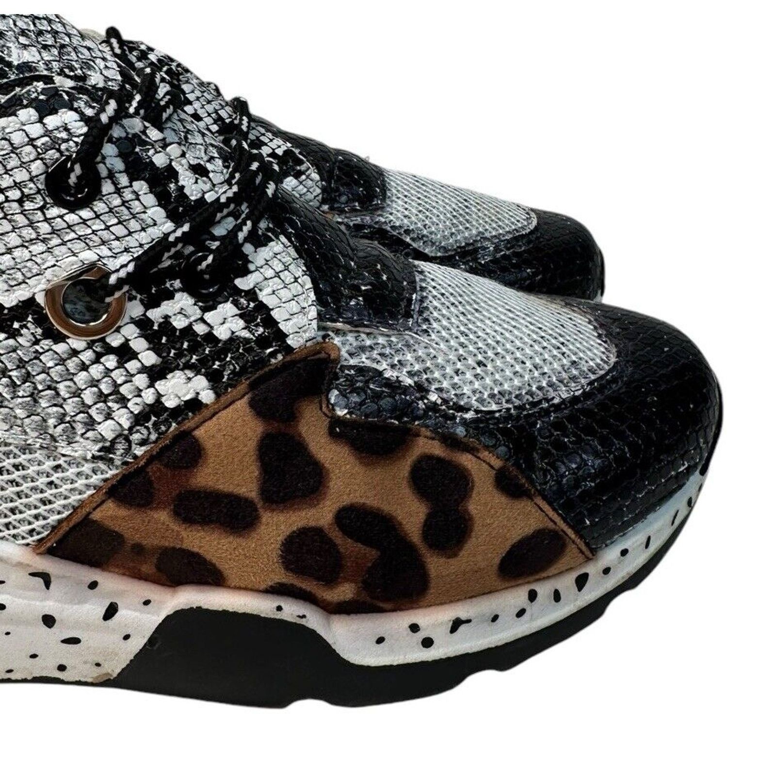 Other La Sheelah Leopard Cheetah Snake Chunky Wedge Sneakers 9 Size US 9 / IT 39 - 3 Thumbnail