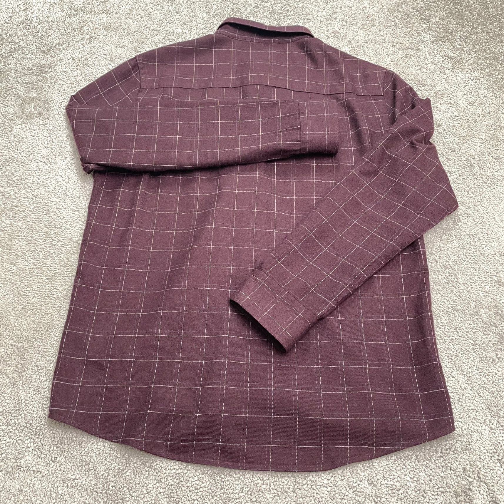 Vintage 7 Diamonds Aspen Flannel Button Down Shirt Mens Medium Dark Red Plaid Casual Top Size US M / EU 48-50 / 2 - 2 Thumbnail