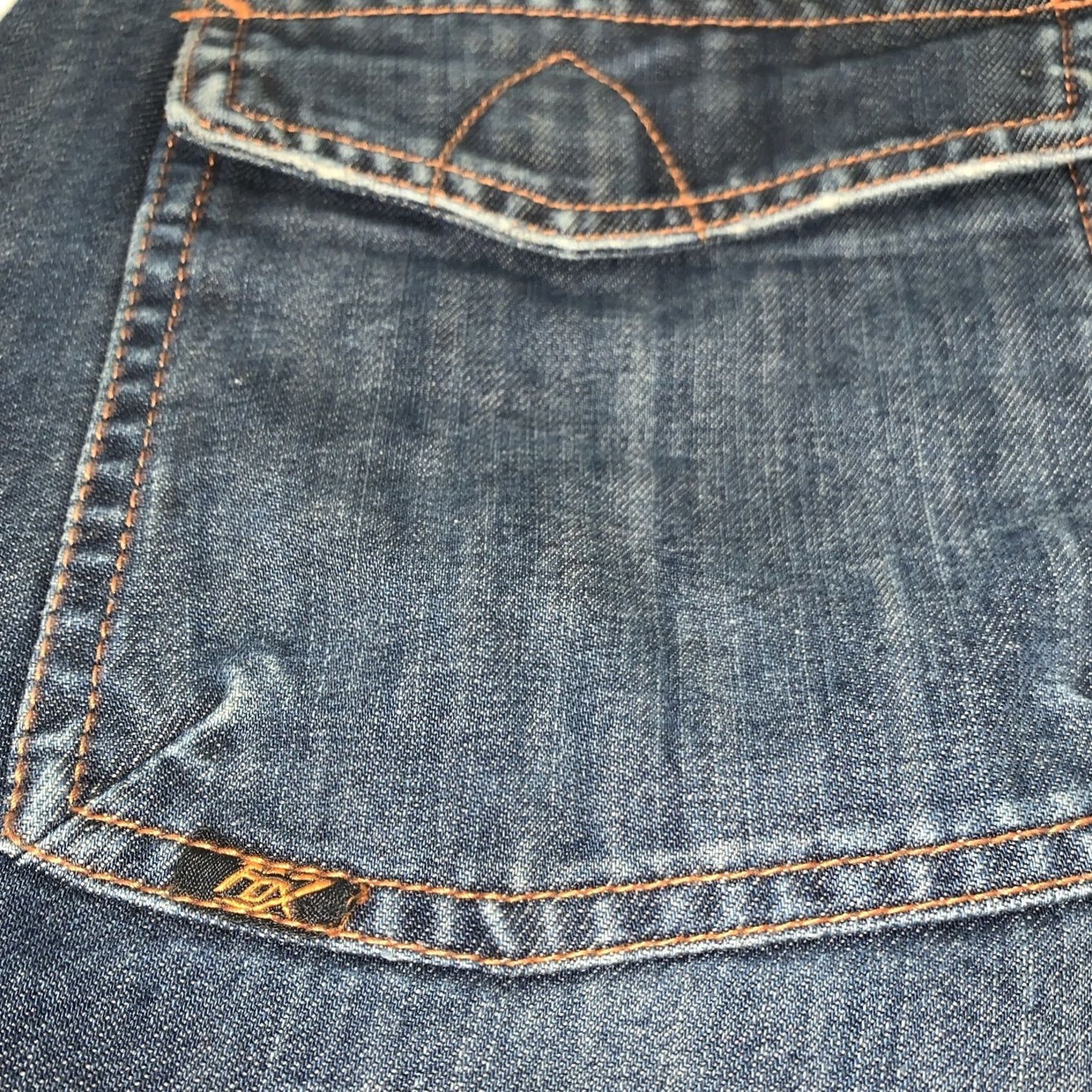 Fox Racing VINTAGE Fox Cargo Shorts Mens 32 Blue Denim Cargo Pocket 90s Grunge Y2k Fox Racing Mens Mens Size US 32 / EU 48 - 6 Thumbnail