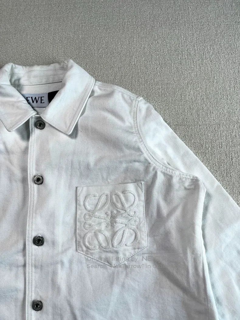 Loewe Loewe SS23 Solid Color Pocket Logo Embroidered Long Sleeve Size 4XL / US 24-26 - 2 Thumbnail