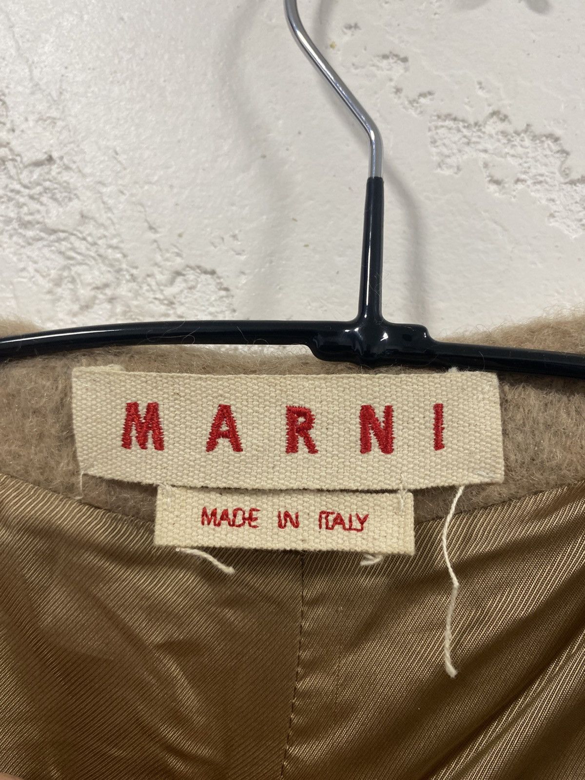 Marni Marni Lana Mohair blend Camel Colour Coat Size: 40 Size S / US 4 / IT 40 - 4 Thumbnail