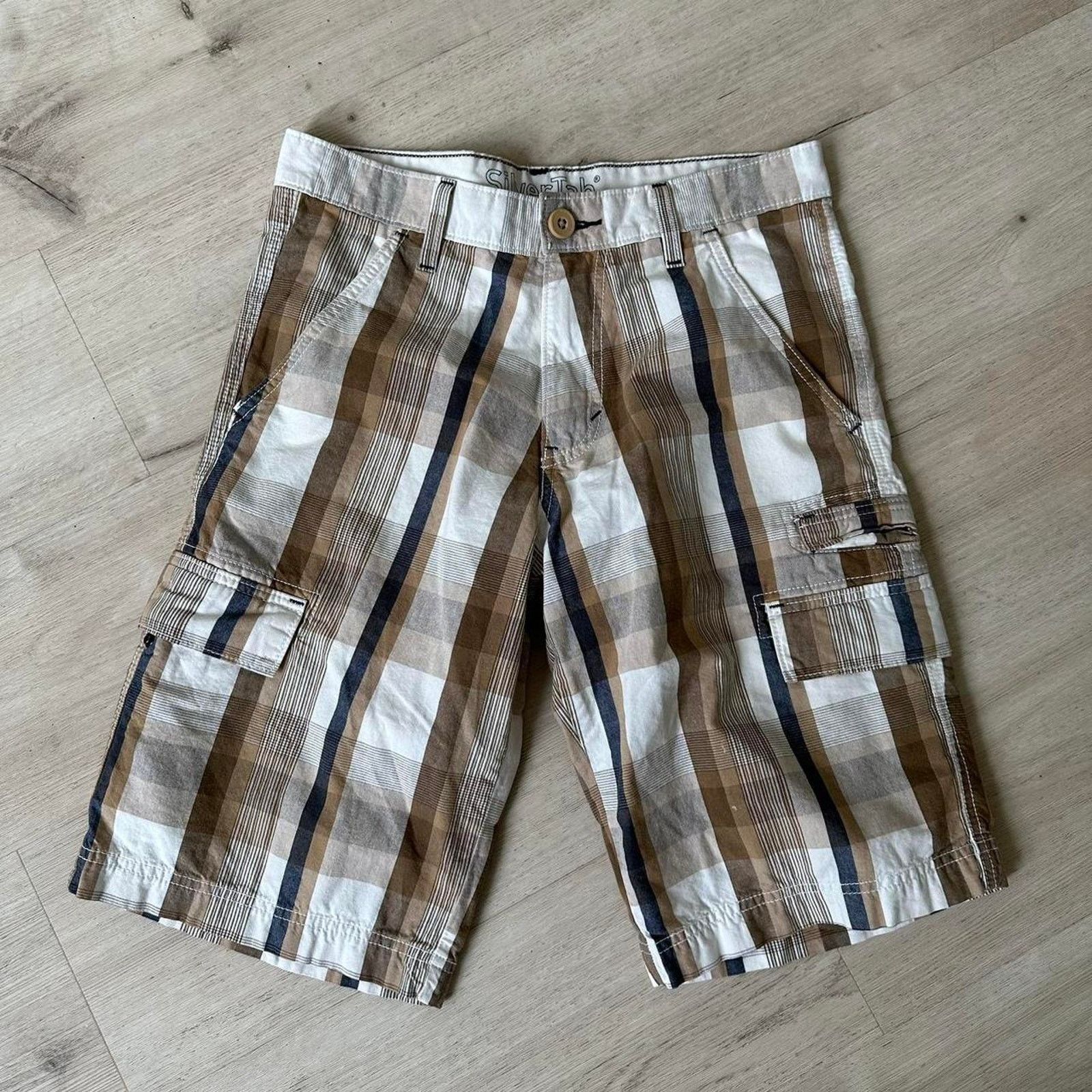 Levi’s \"Silver Tab\" Plaid Baggy Shortsレア Levi's 