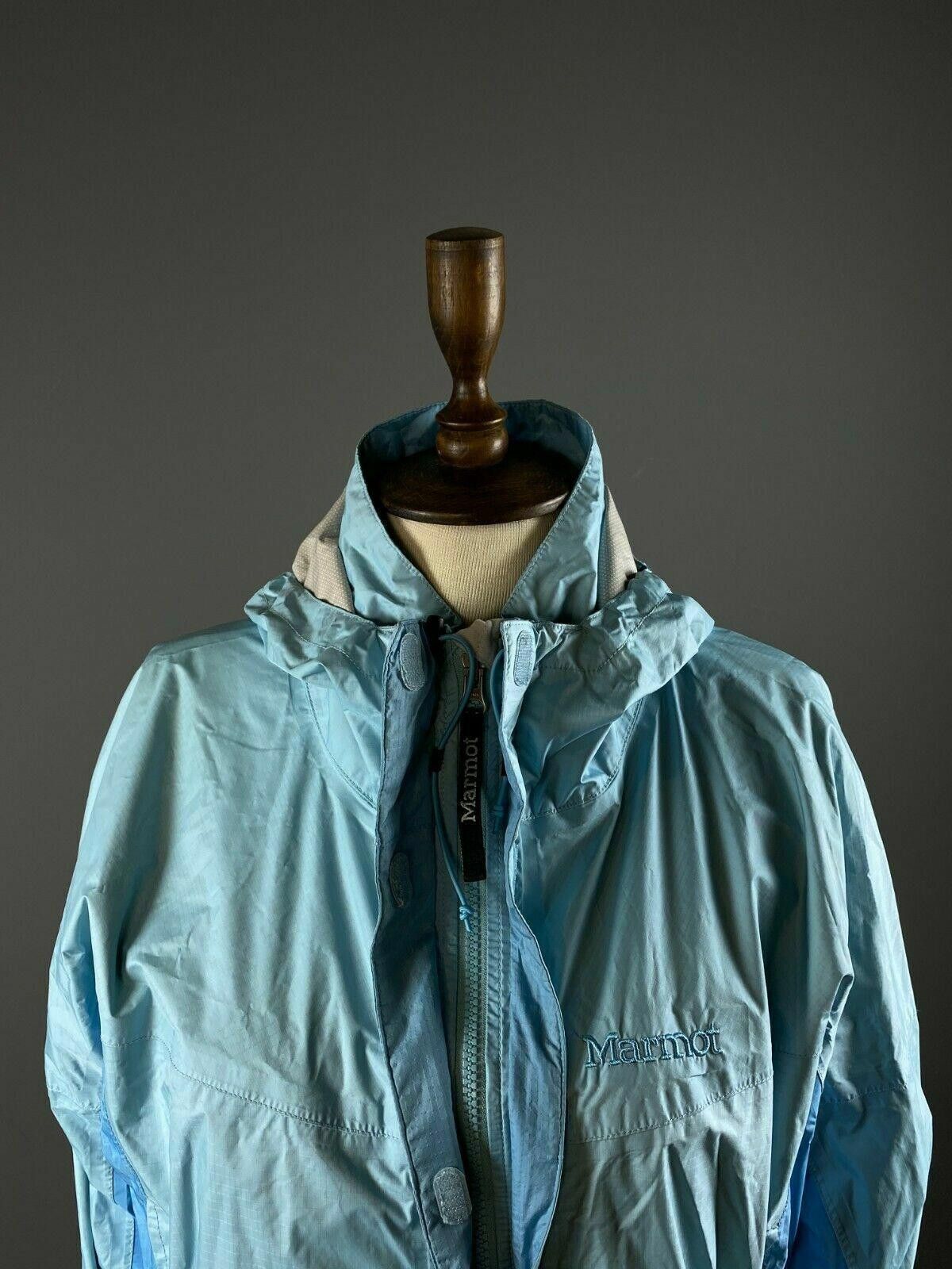 Marmot Marmot Blue Full Zip Hooded Nylon Hiking Jacket Size L Size L / US 10 / IT 46 - 5 Thumbnail
